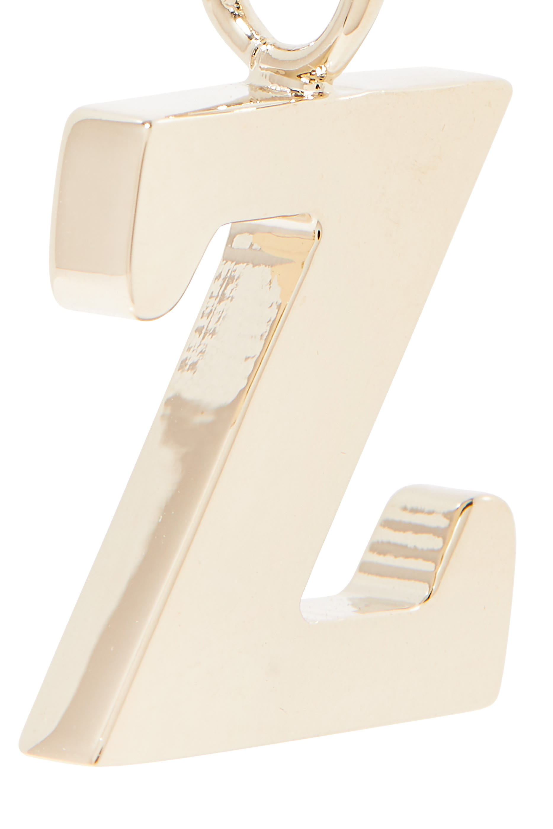 Z Alphabet Charm, Brass