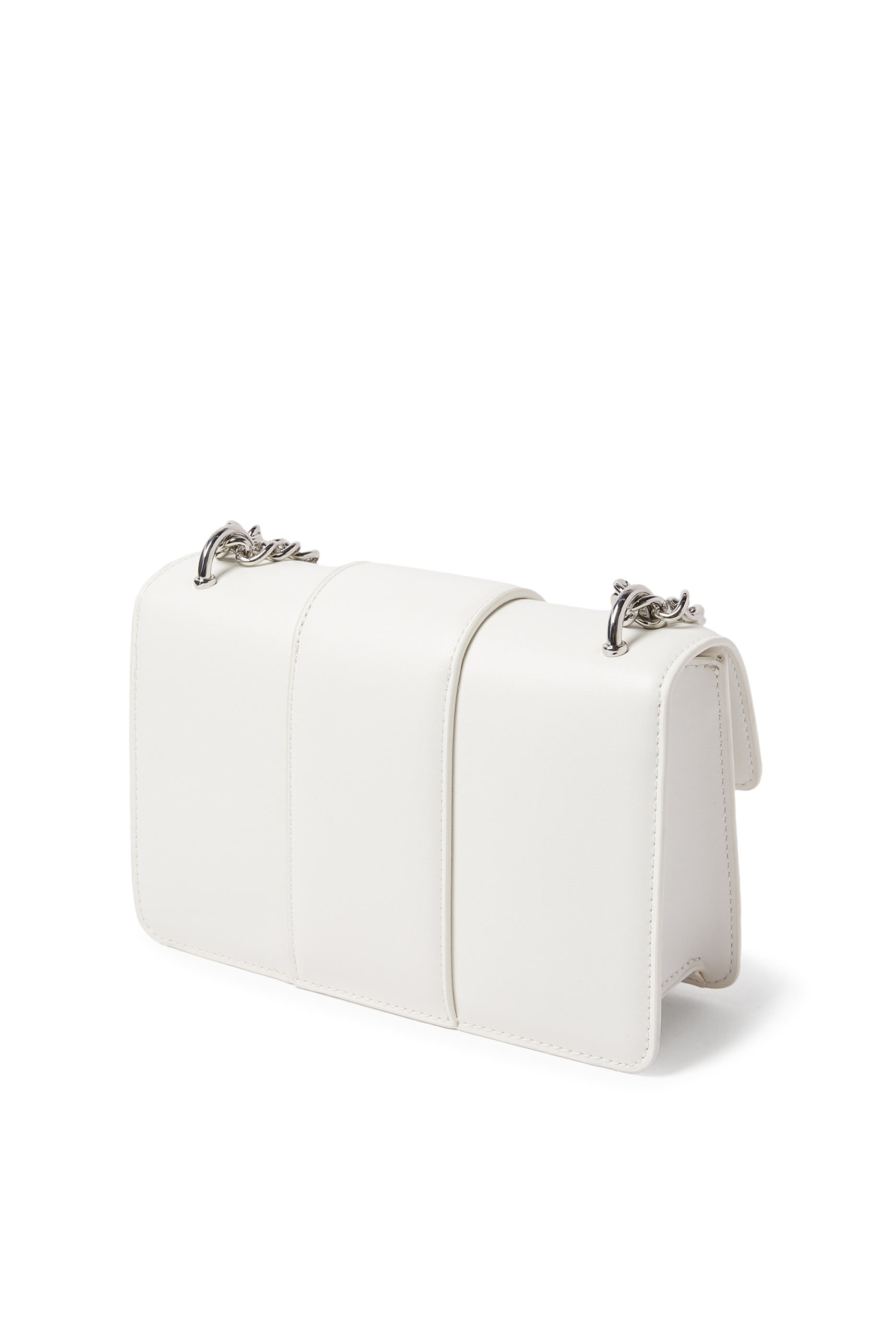 Metal Logo Shoulder Bag