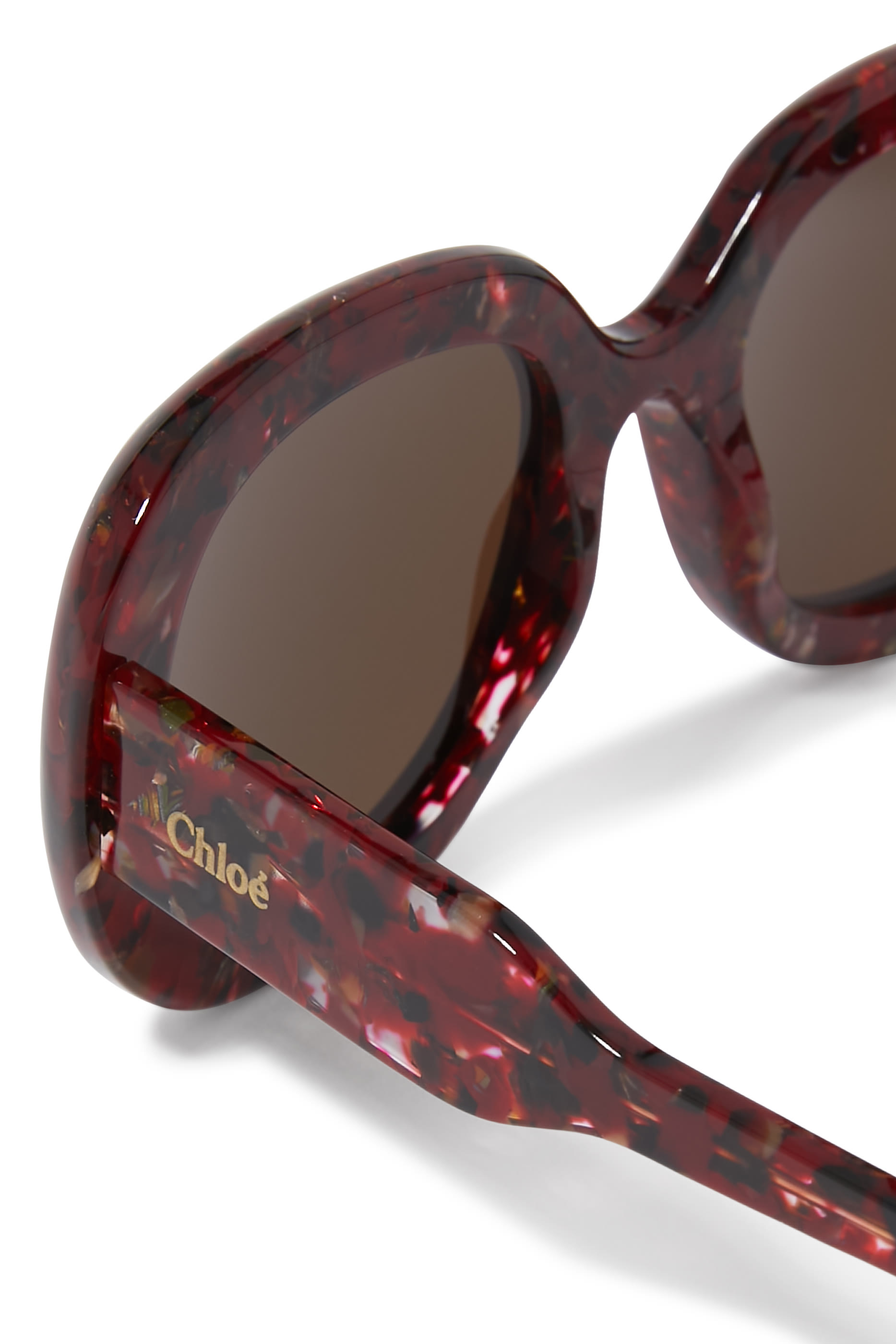 Logo Round Frame Sunglasses