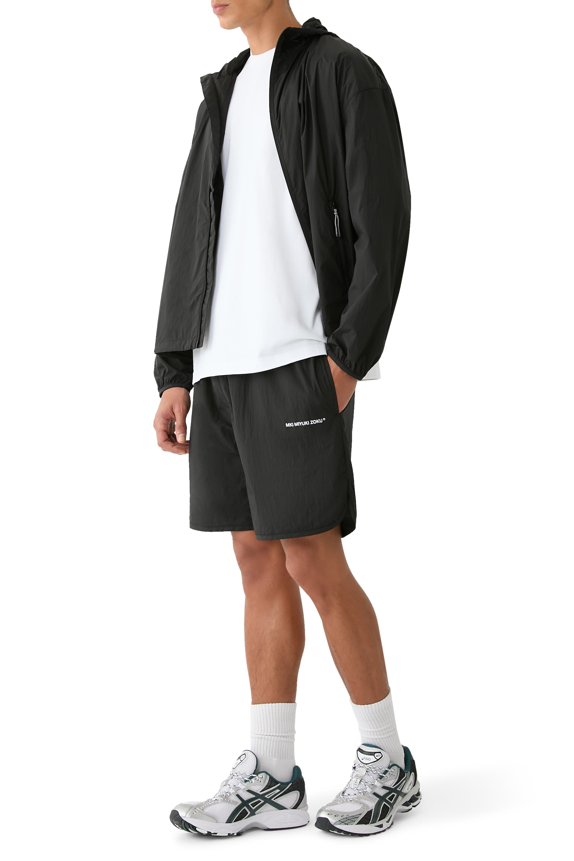 Ultralight Nylon Hooded Jacket