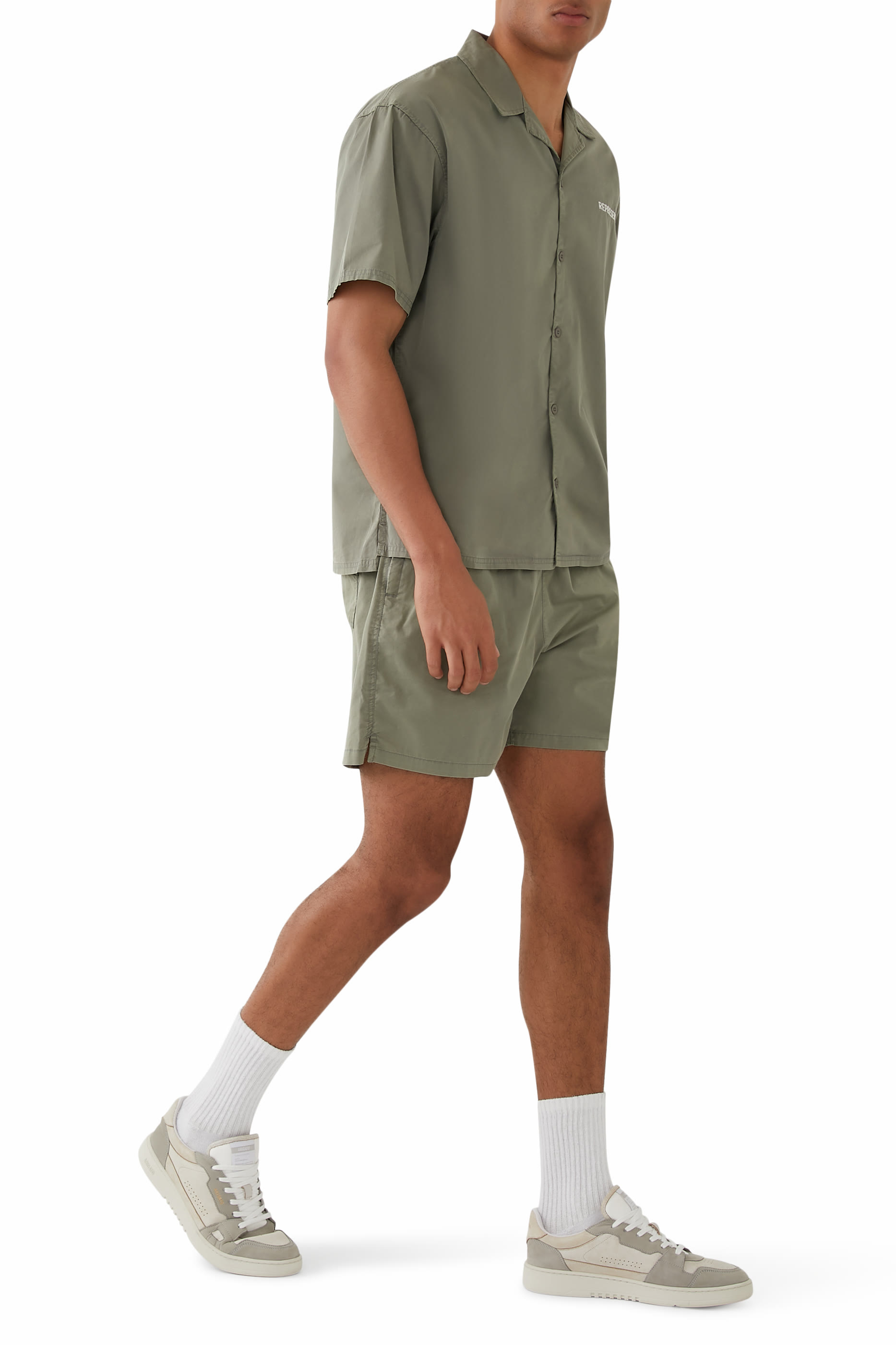 Script Camp Collar Shirt