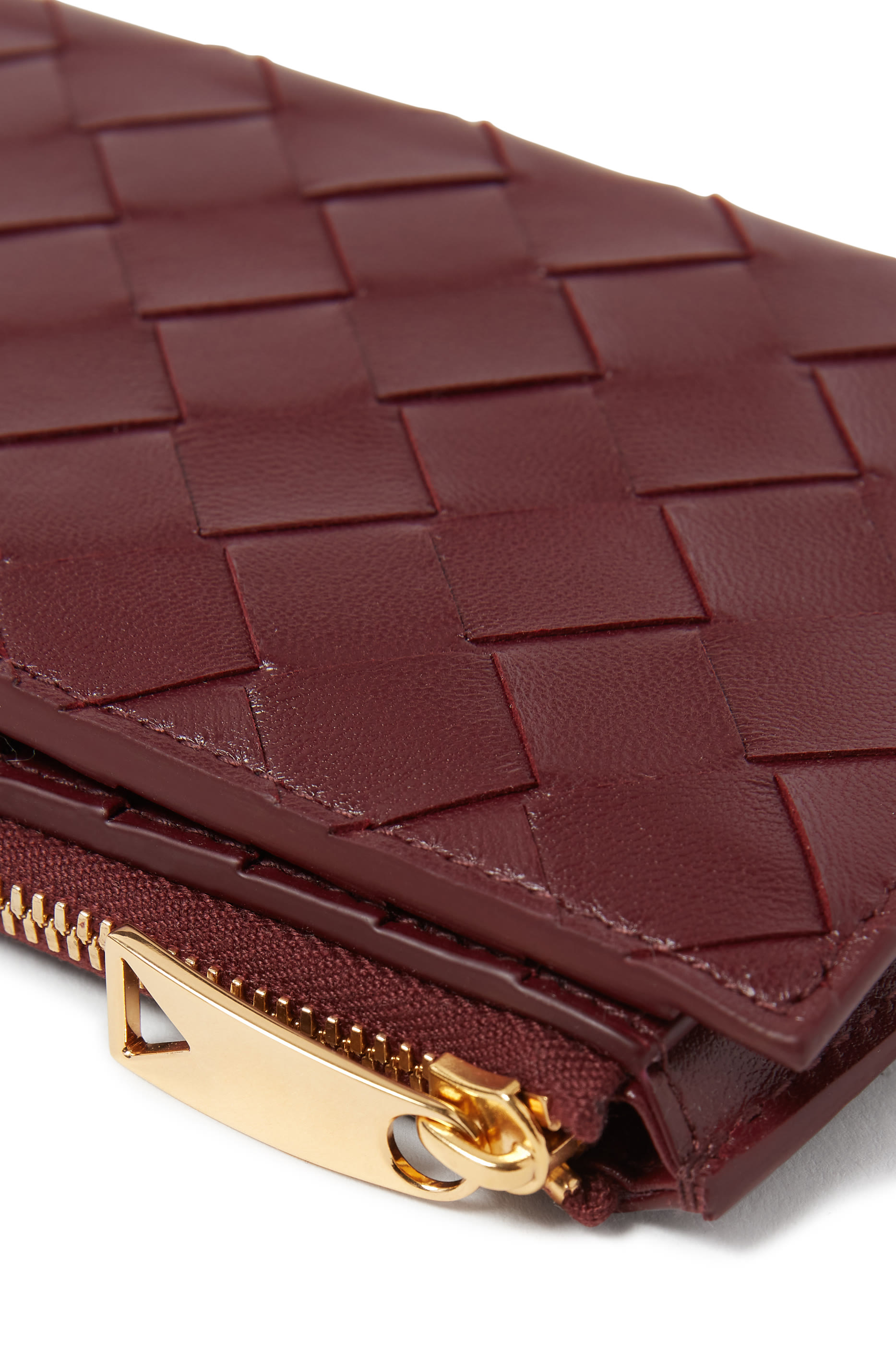 Medium Intrecciato Bi-Fold Zip Wallet