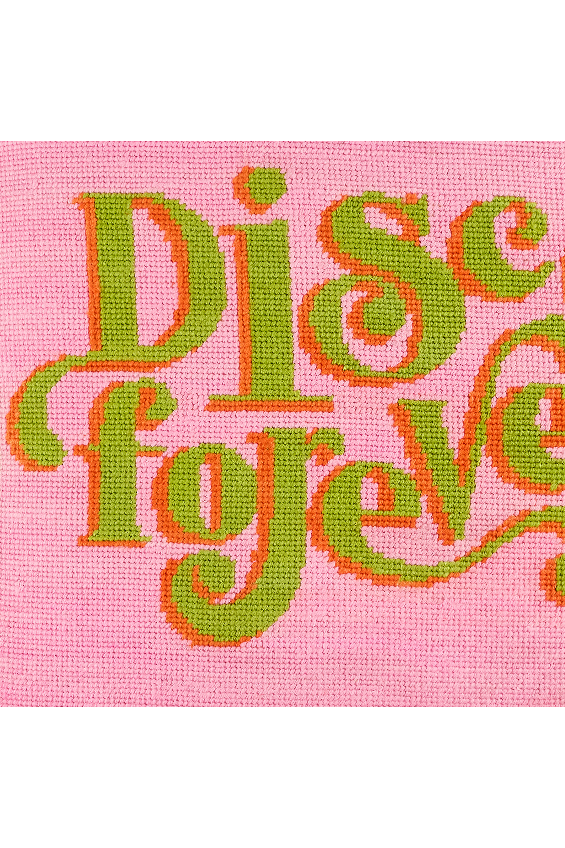 Disco Forever Needlepoint Cushion 