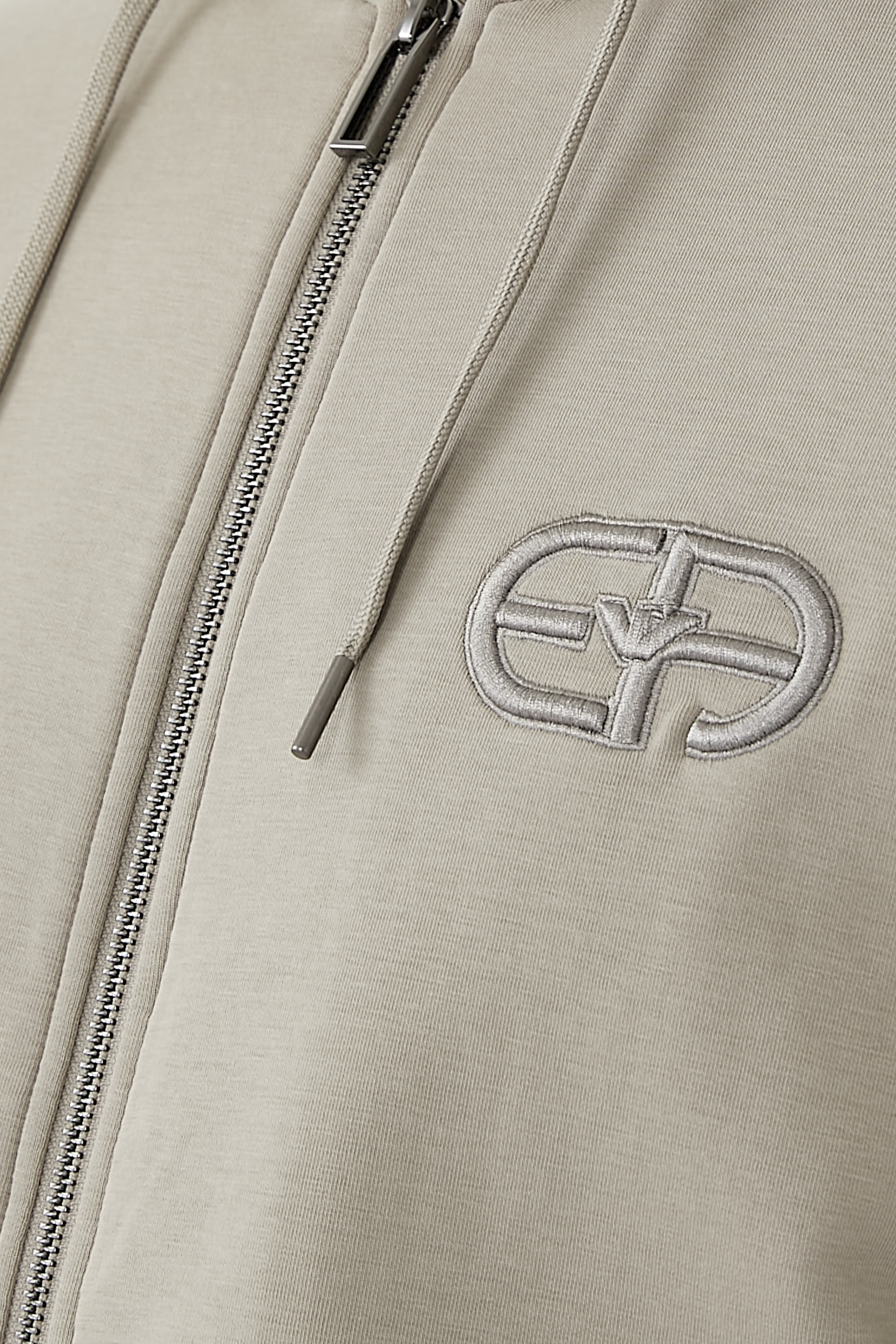 Double-Jersey Zip-Up Hooded Sweatshirt 