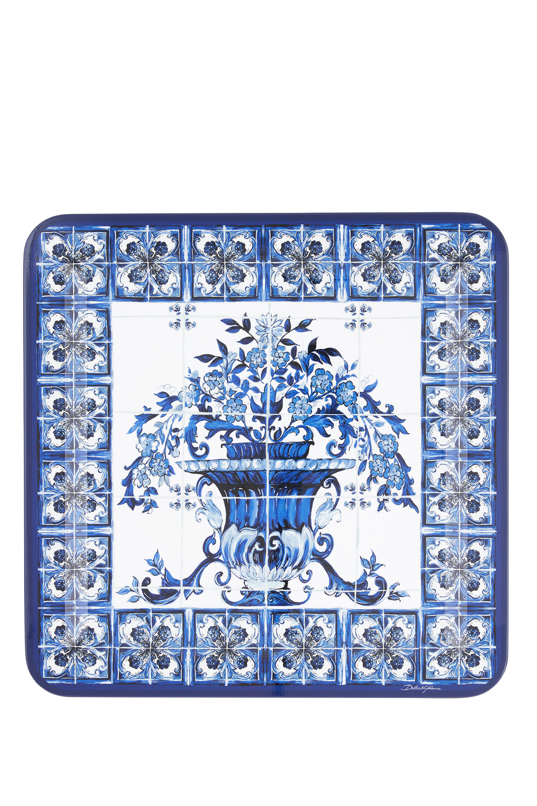 Blu Mediterraneo Wooden Tray Large