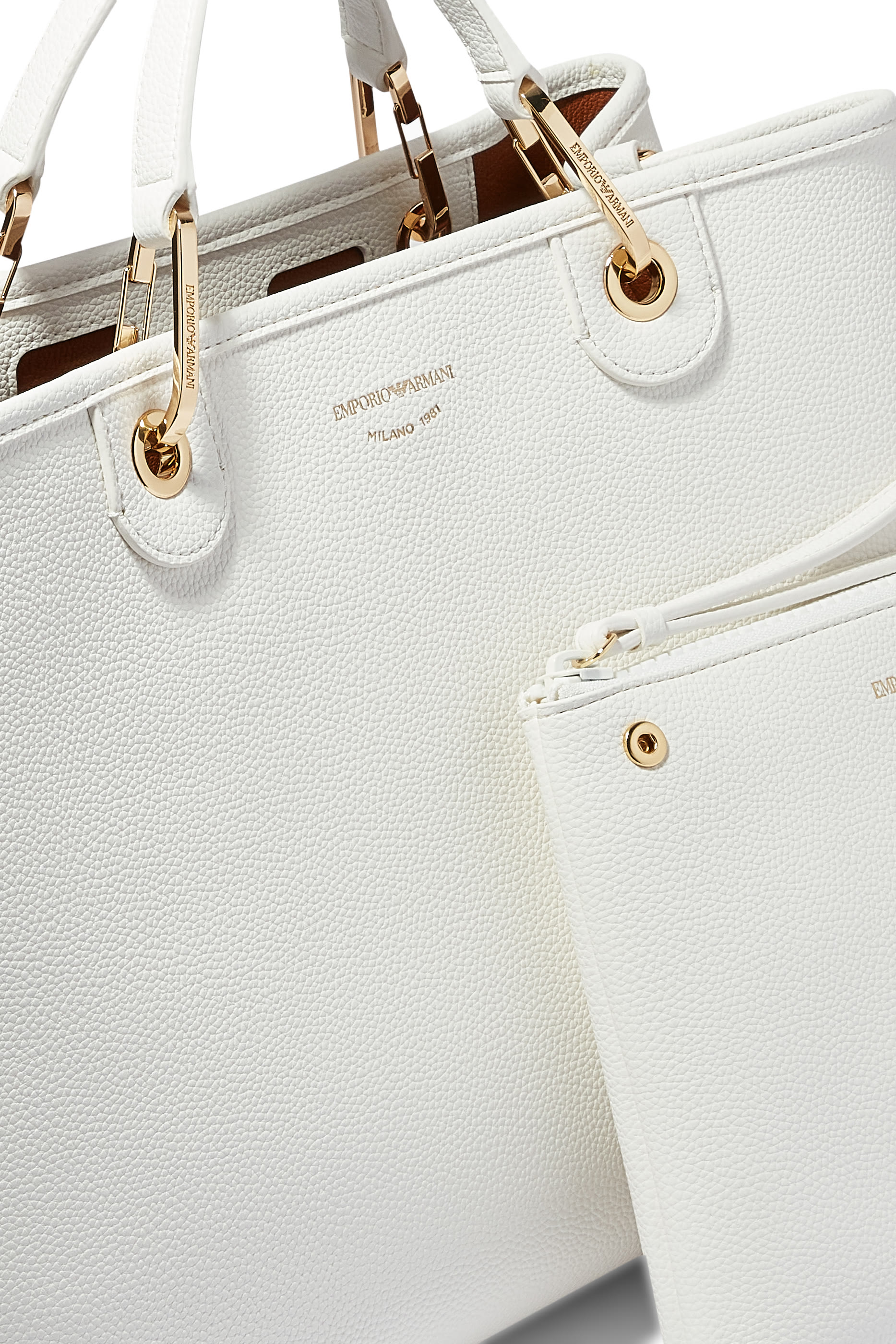 Faux Leather Shopping Bag