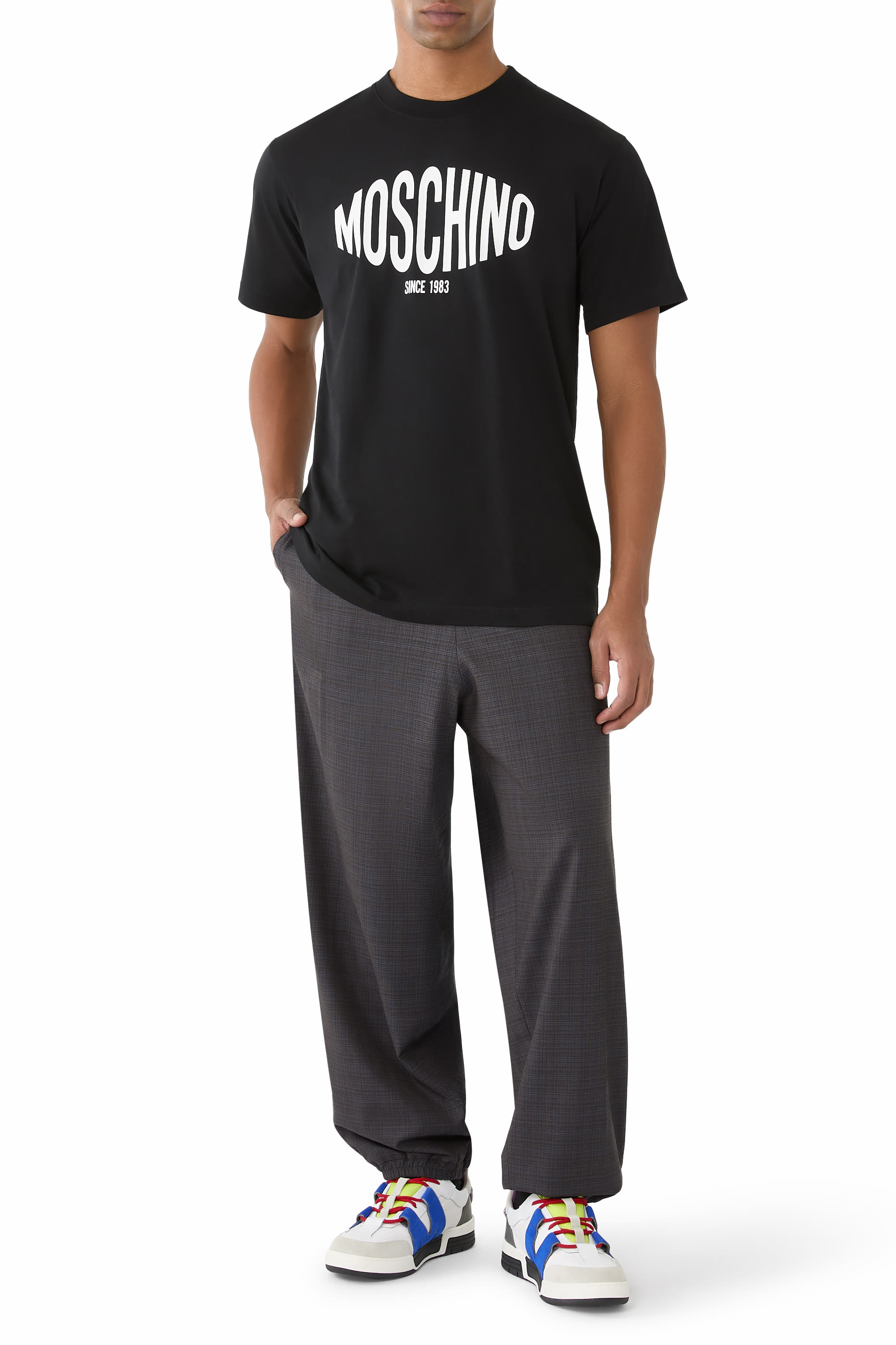 Stretch Wool Blend Trousers 