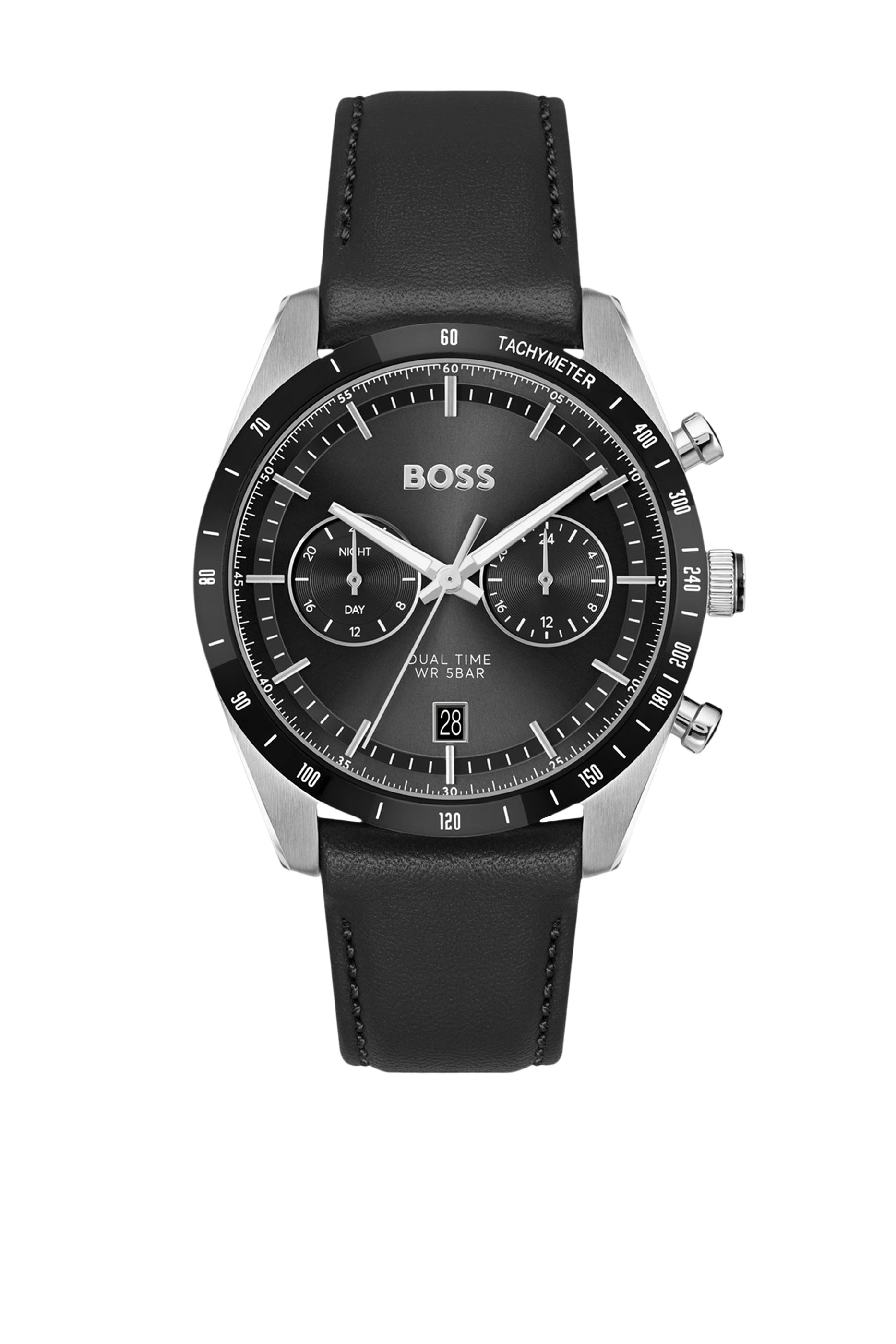 Tourmaster Leather Strap Watch