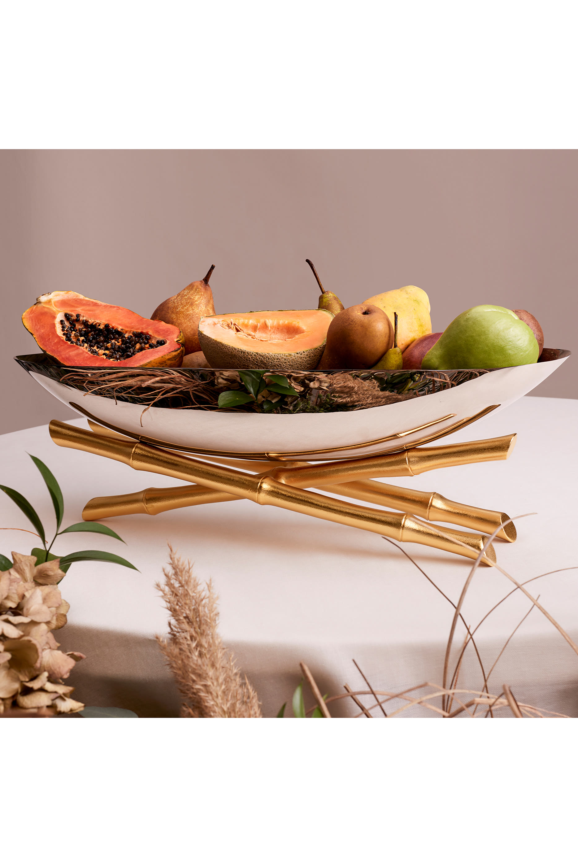 Large Bambou Serving Boat