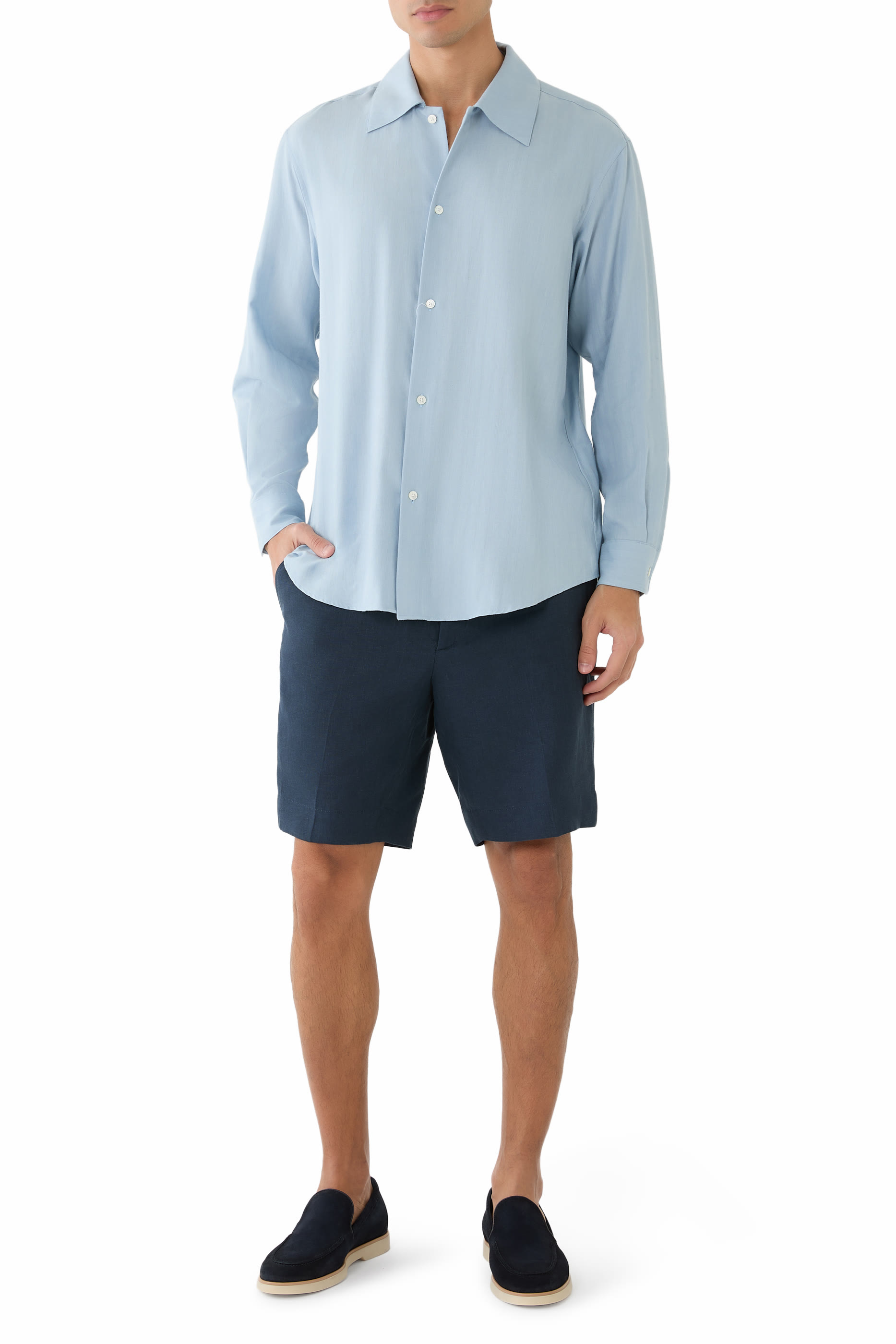 Flat Front Shorts