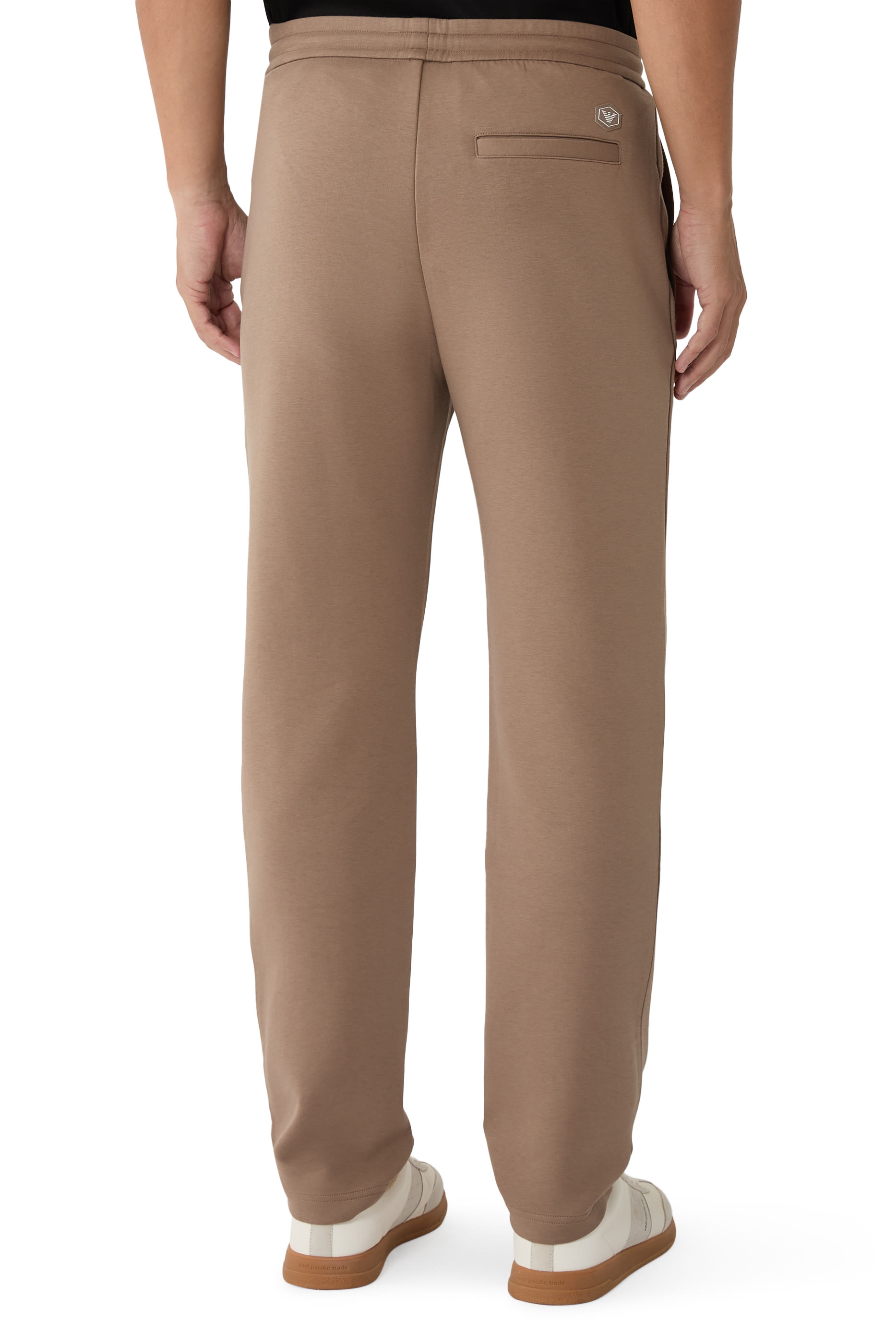 Micro Logo Back Double Jersey Joggers 