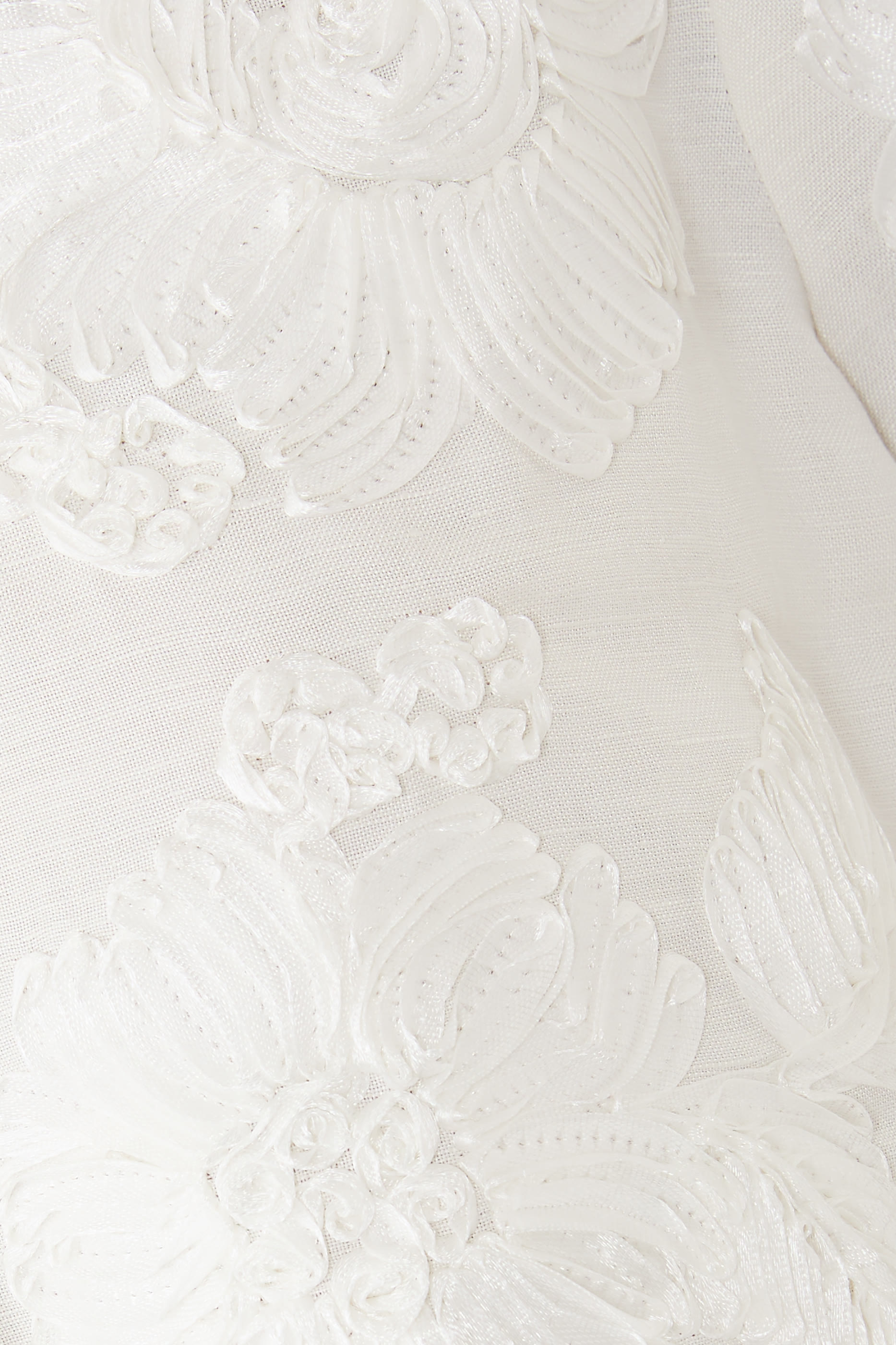 Callie Soutache Linen Camp Shirt