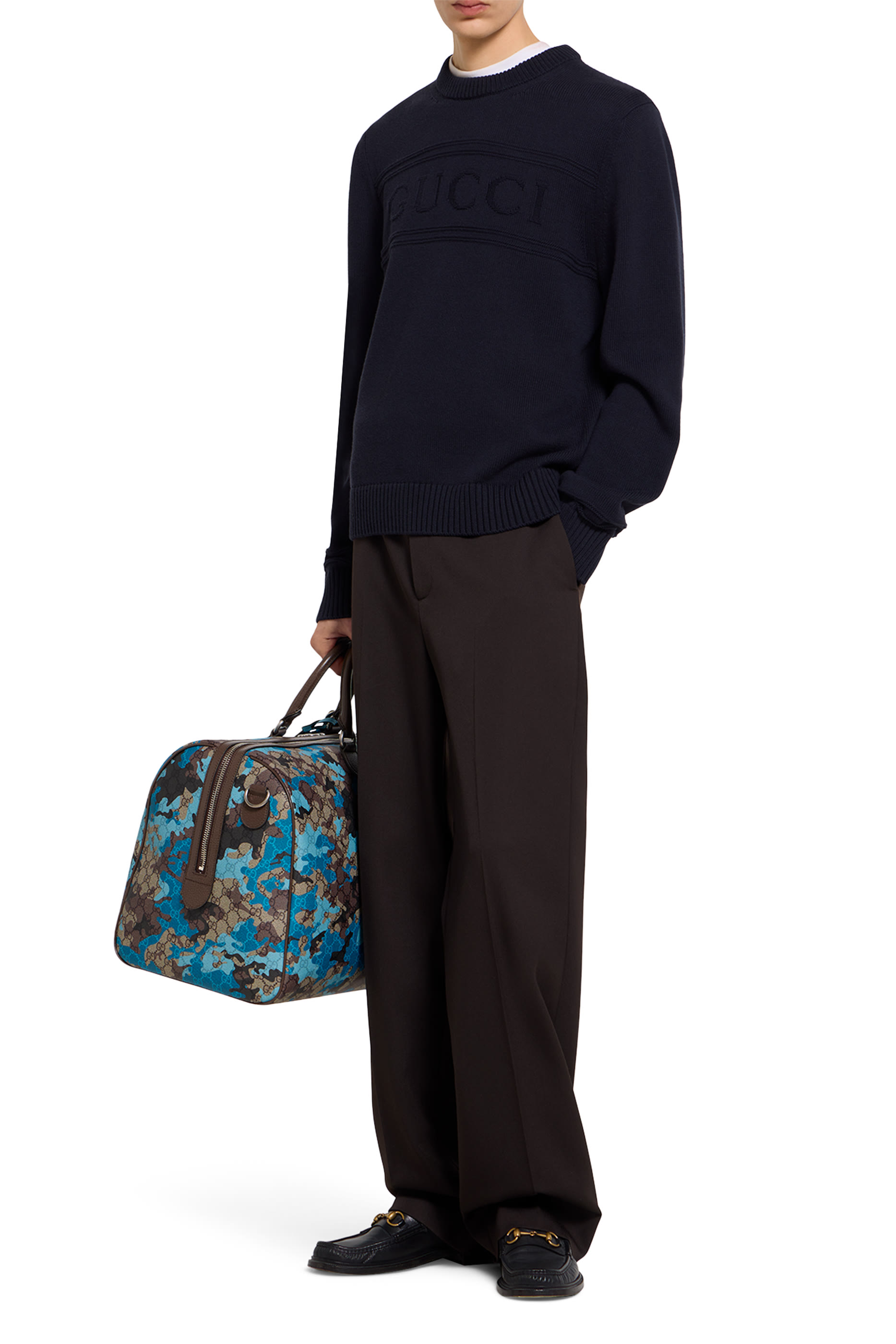 Logo Knit Cotton Wool Jumper