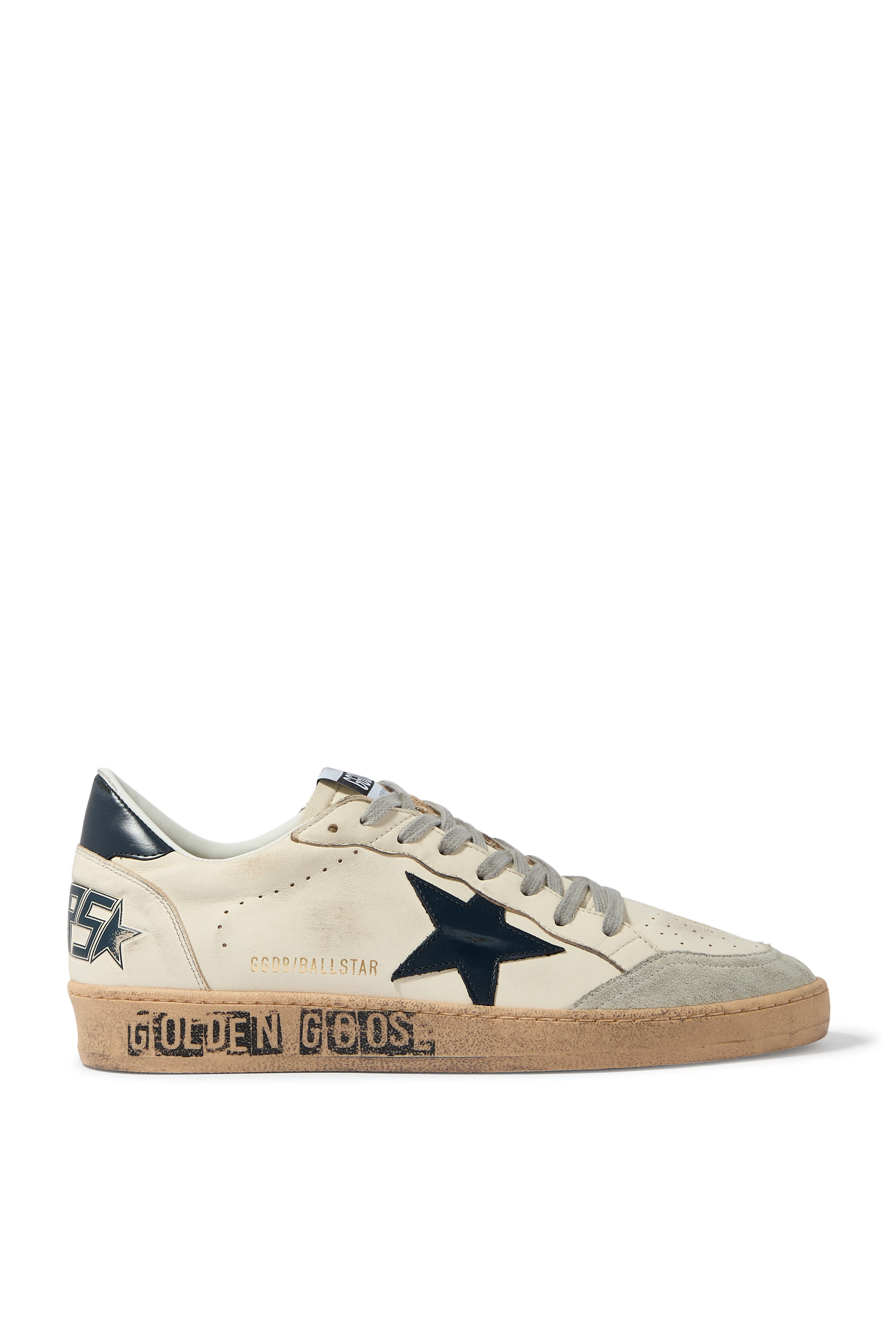 Ball Star Sneakers with Blue Star and Heel Tab