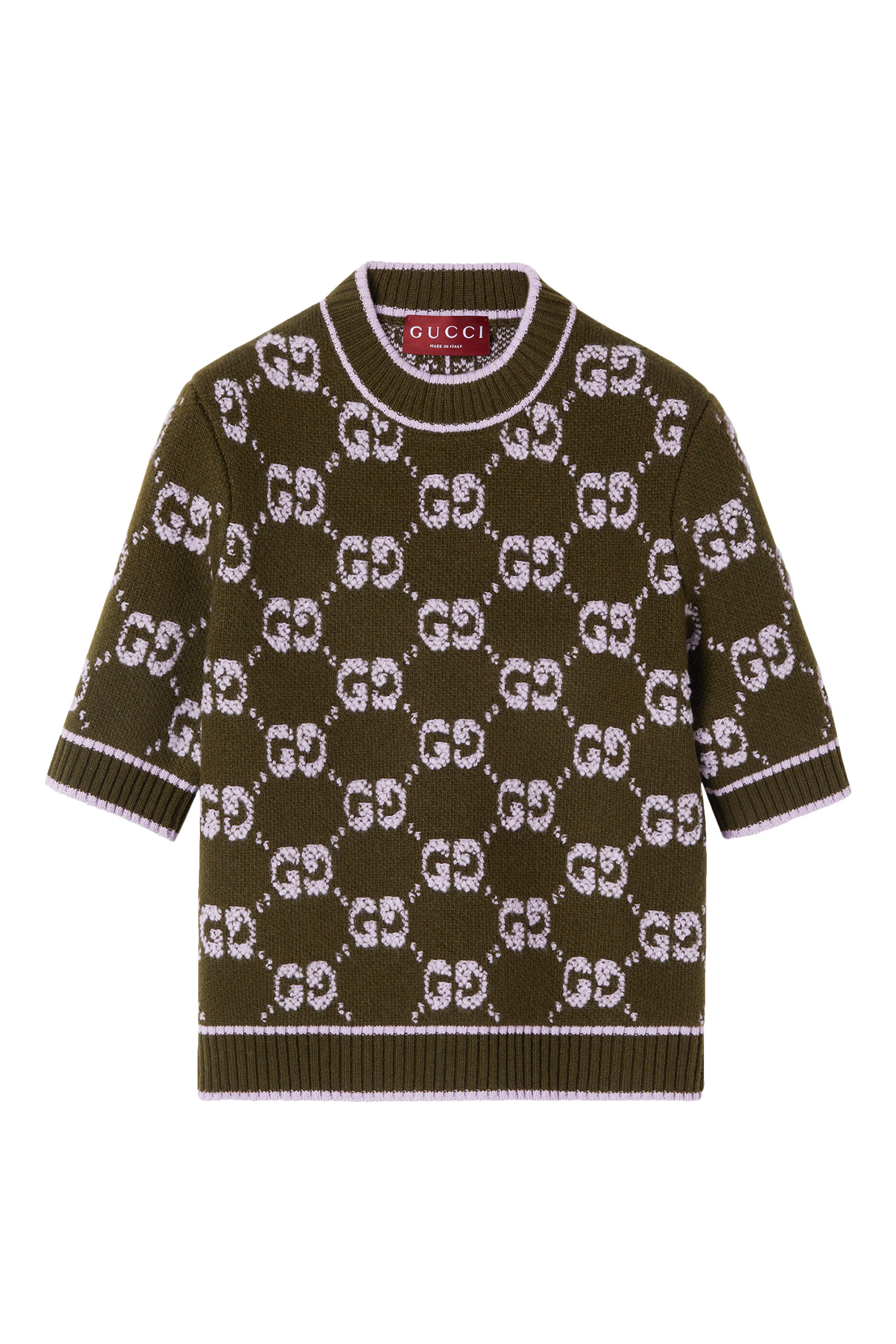  GG Wool Boucl&eacute; Jacquard Top 