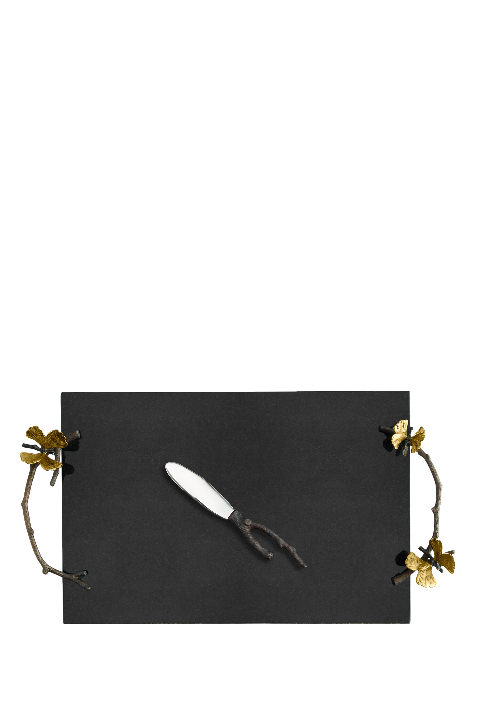 Butterfly Ginkgo Cheese Board with Knife