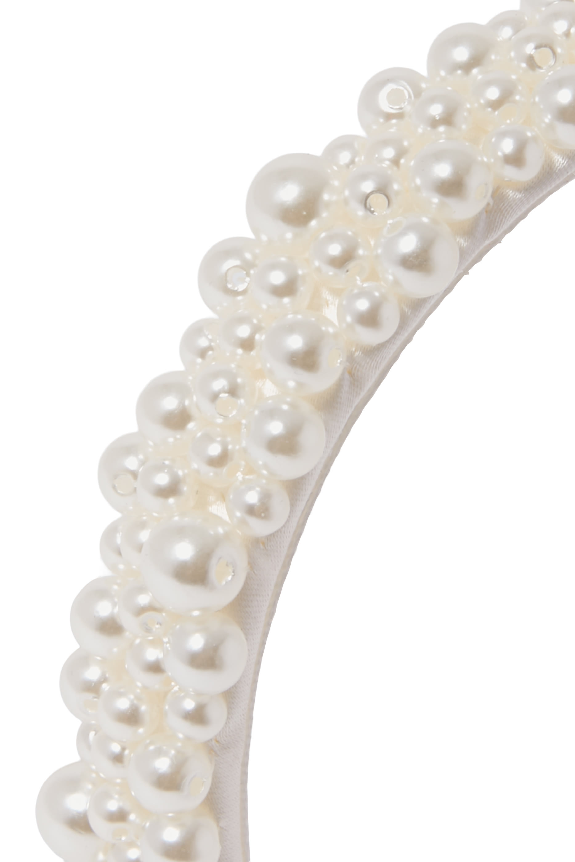 Kids Satin Pearl Embellished Headband