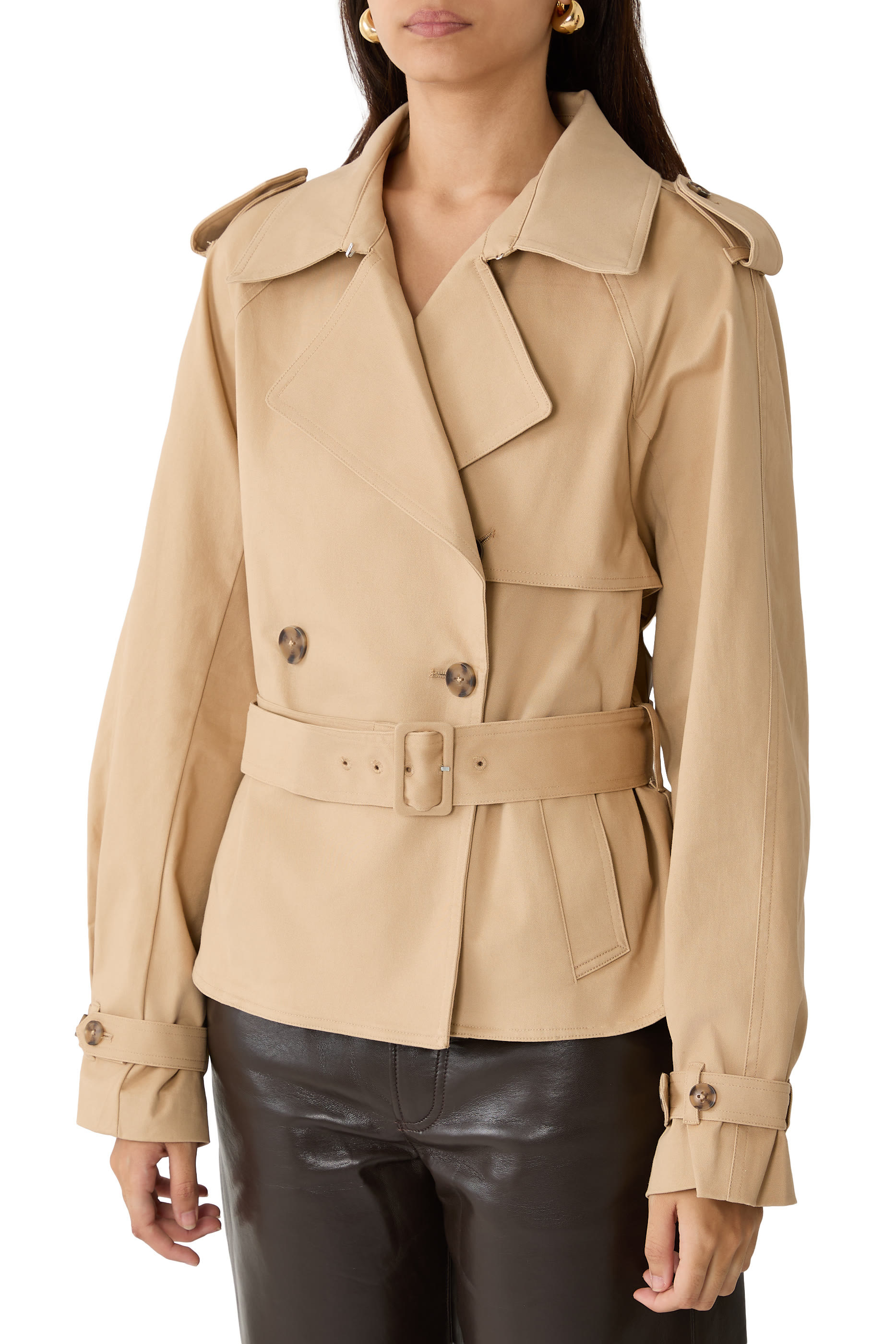 Cropped Trench Jacket