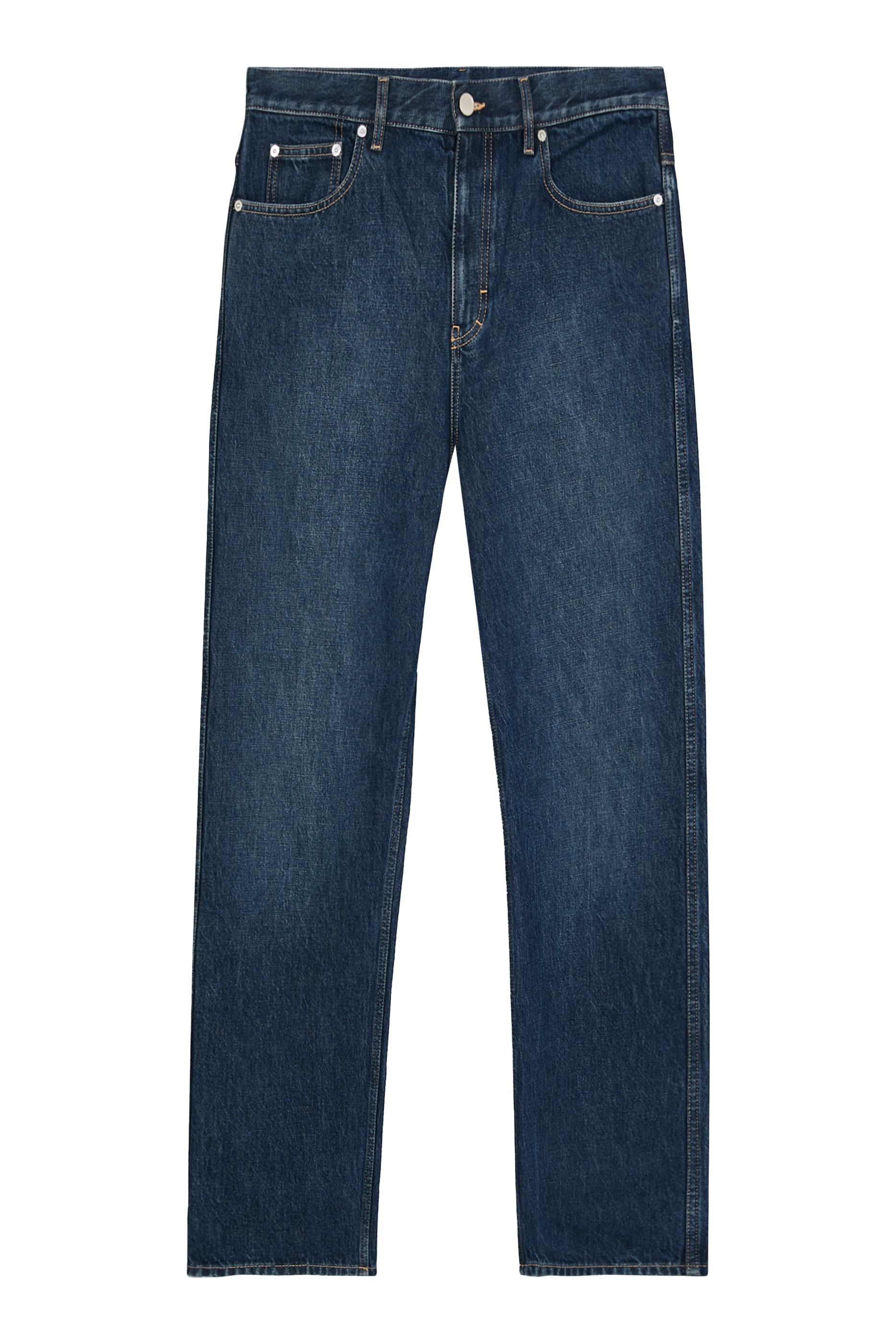 Logo Slim-Fit Cotton Denim Trousers