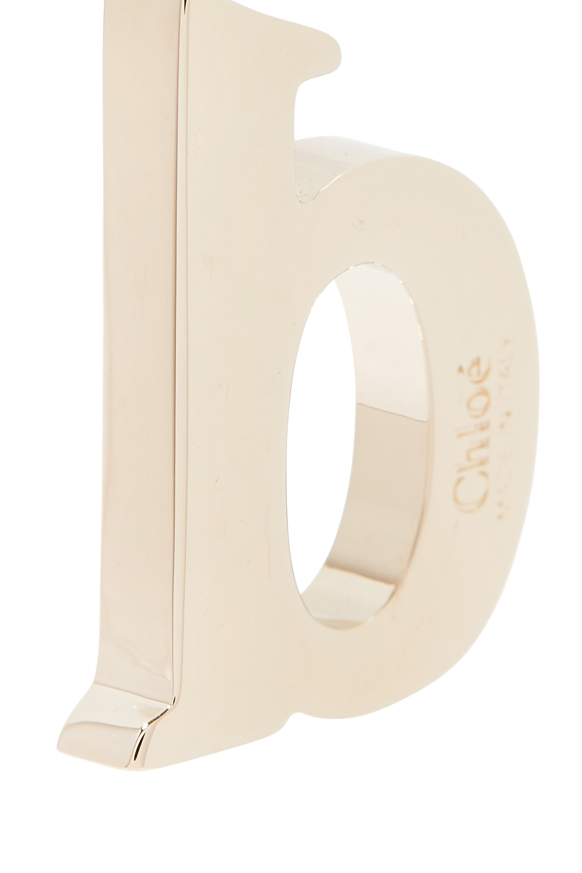 D Alphabet Charm, Brass