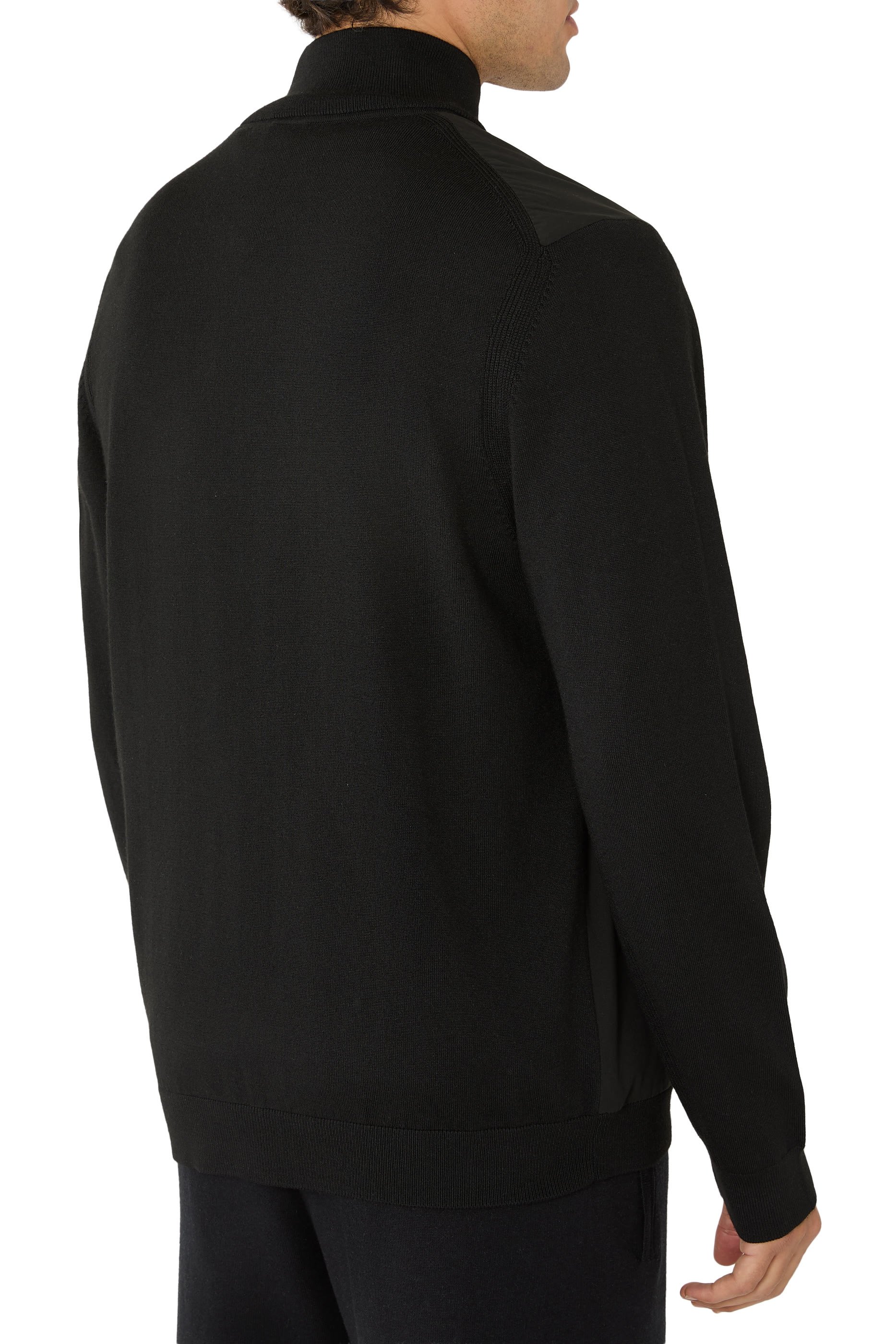 Zipped Sleeves Pocket Hybrid Jacket