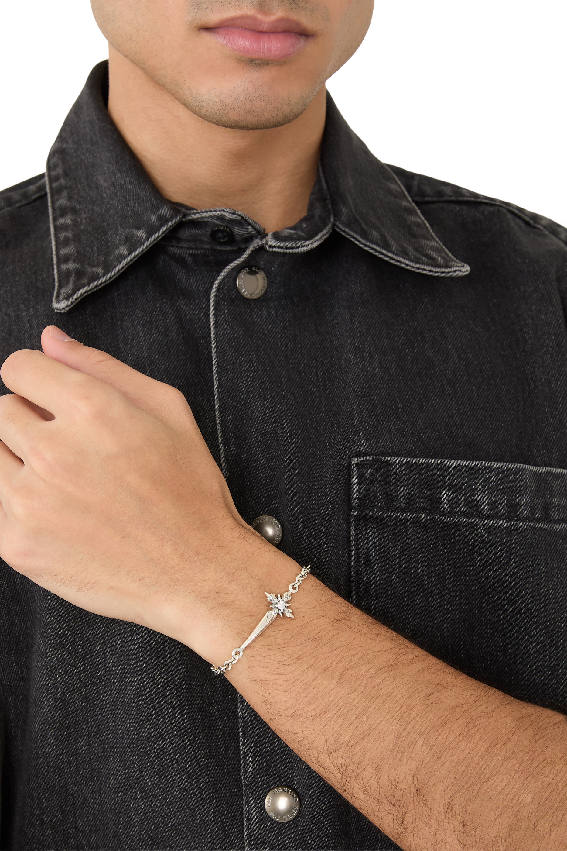 Stella Ventis Pugnale Bracelet,  Sterling Silver & Zirconia