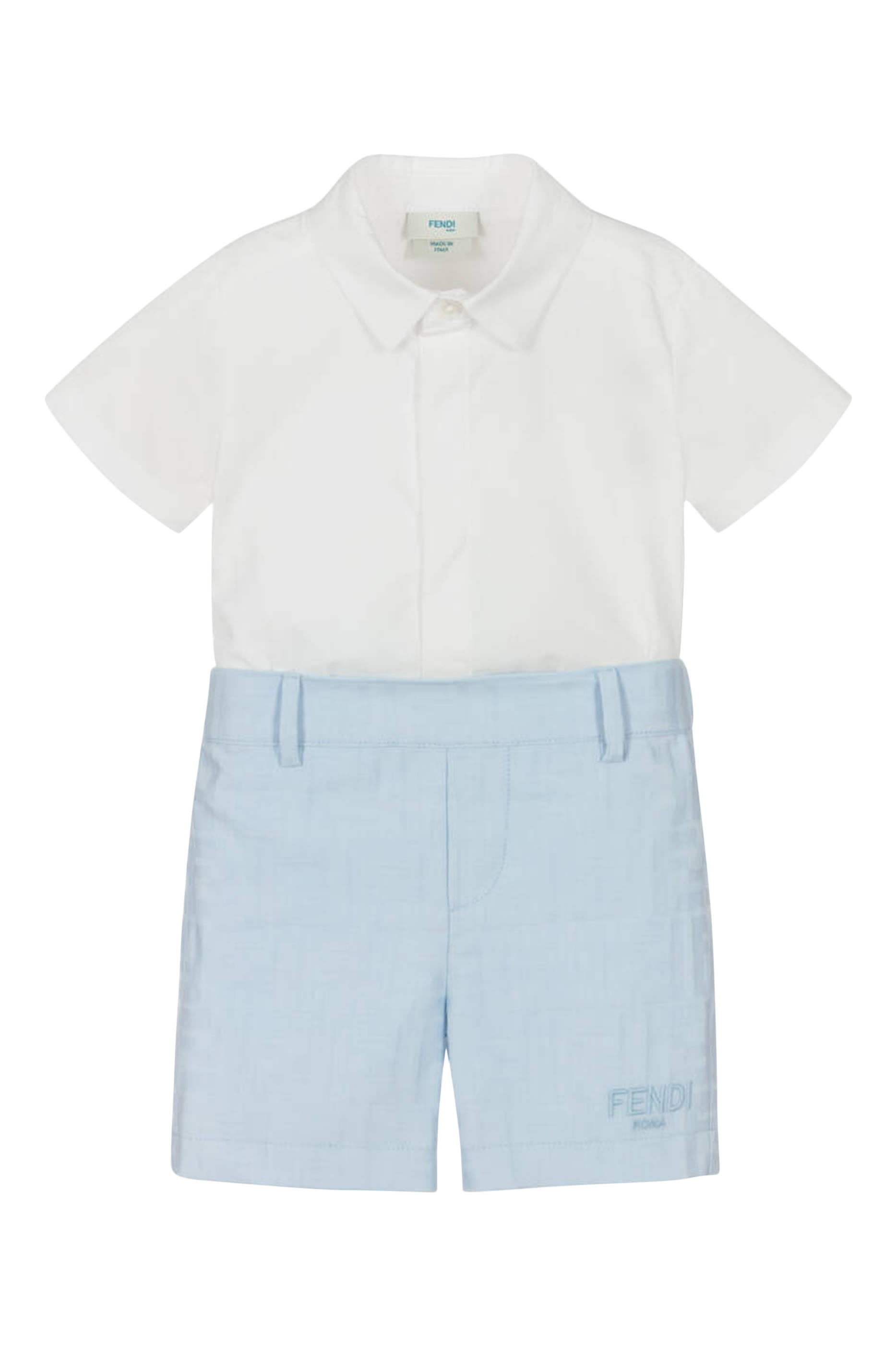 Kids  Cotton Shirt & Shorts Set