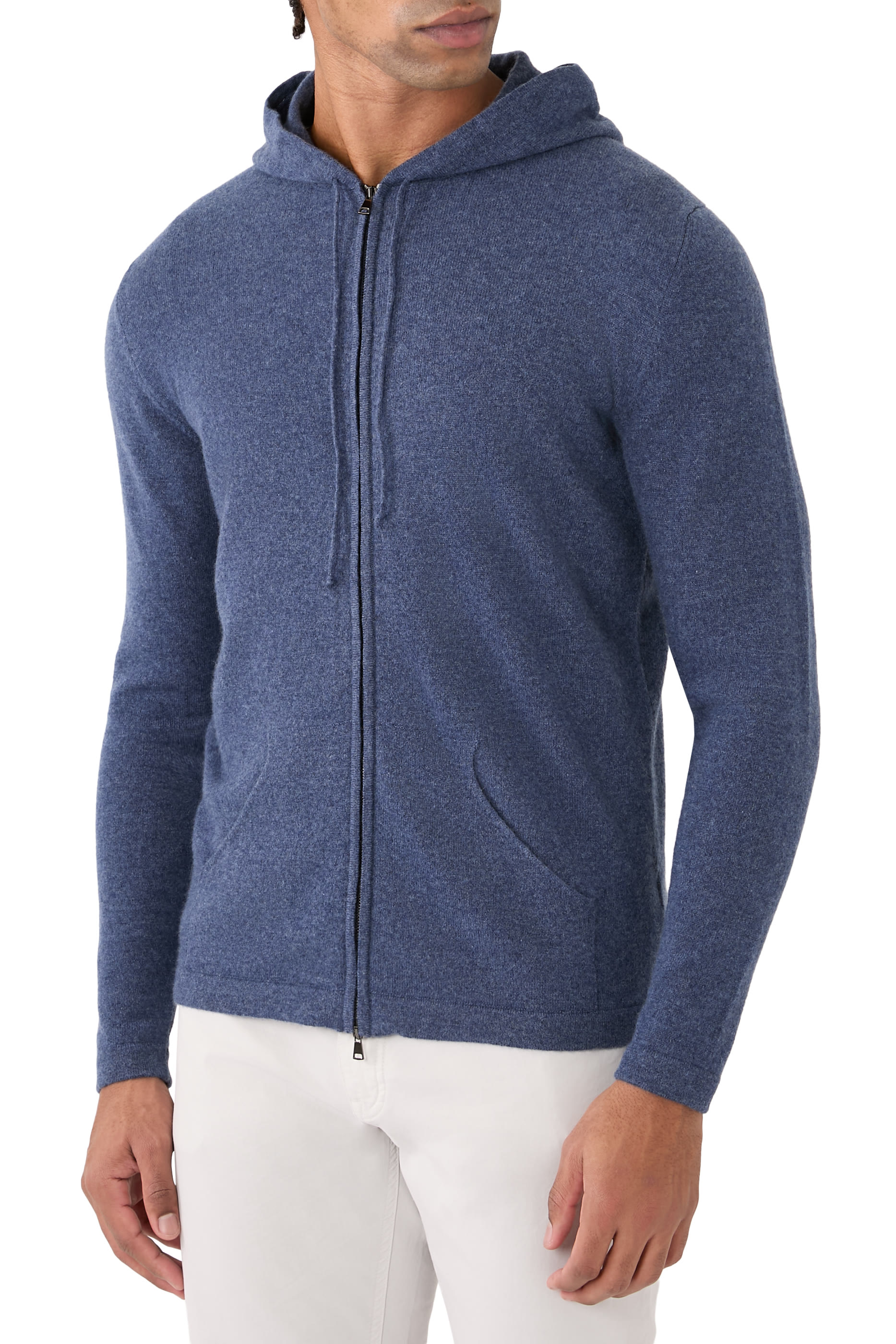 2-Ply Cashmere Zip Hoodie