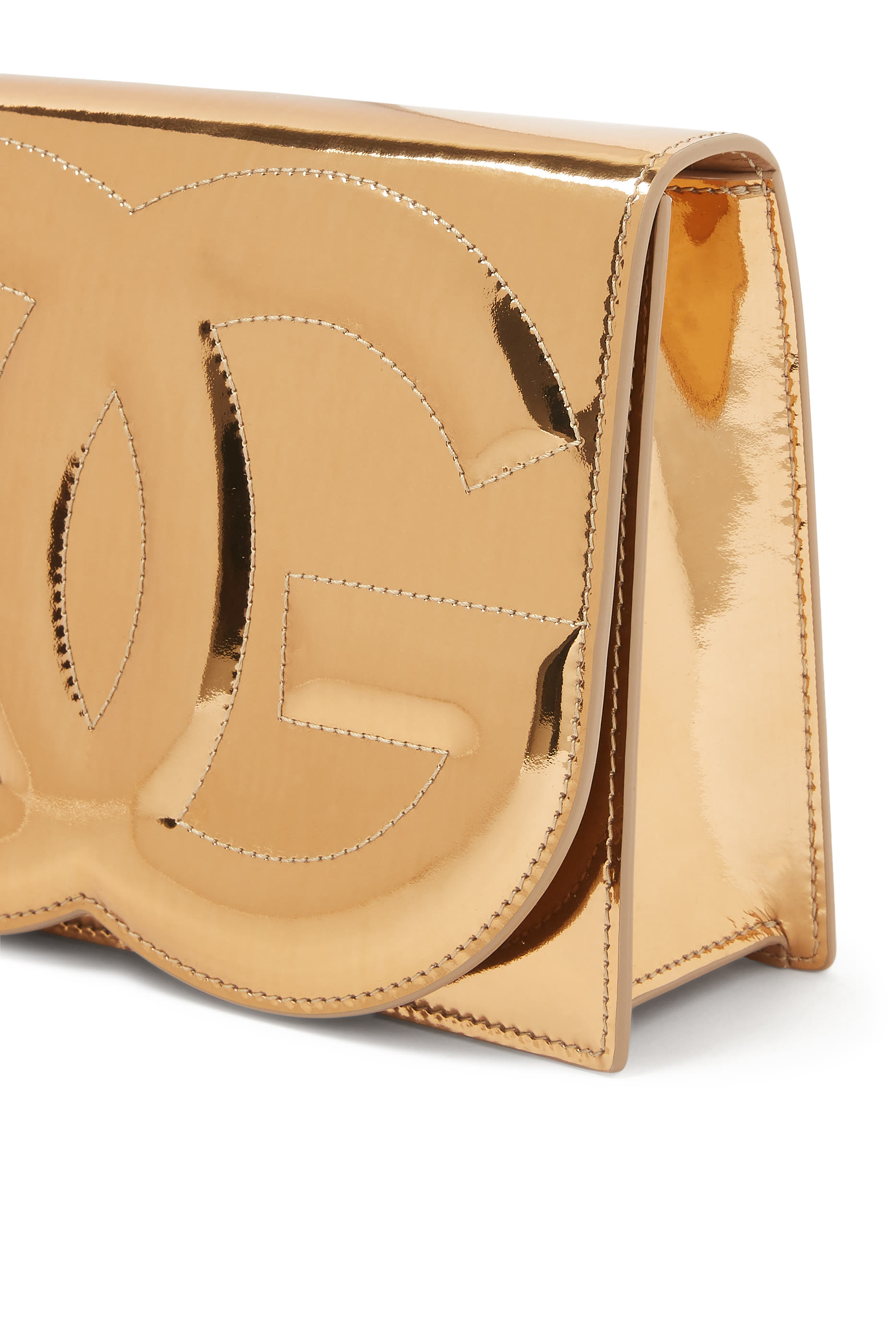 Mirrored-Effect DG Logo Crossbody Bag