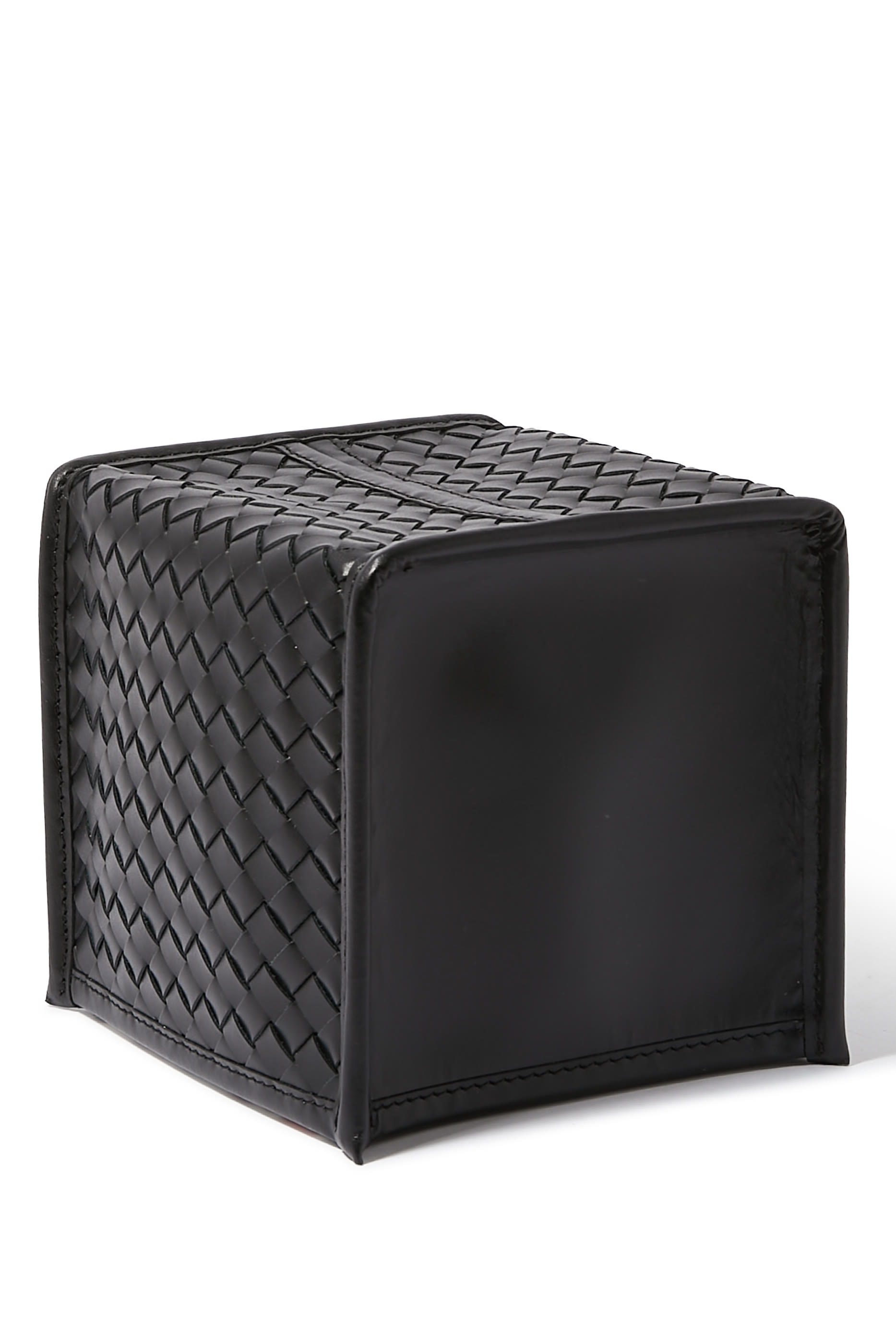 Hand Woven Leather Tissue Holder