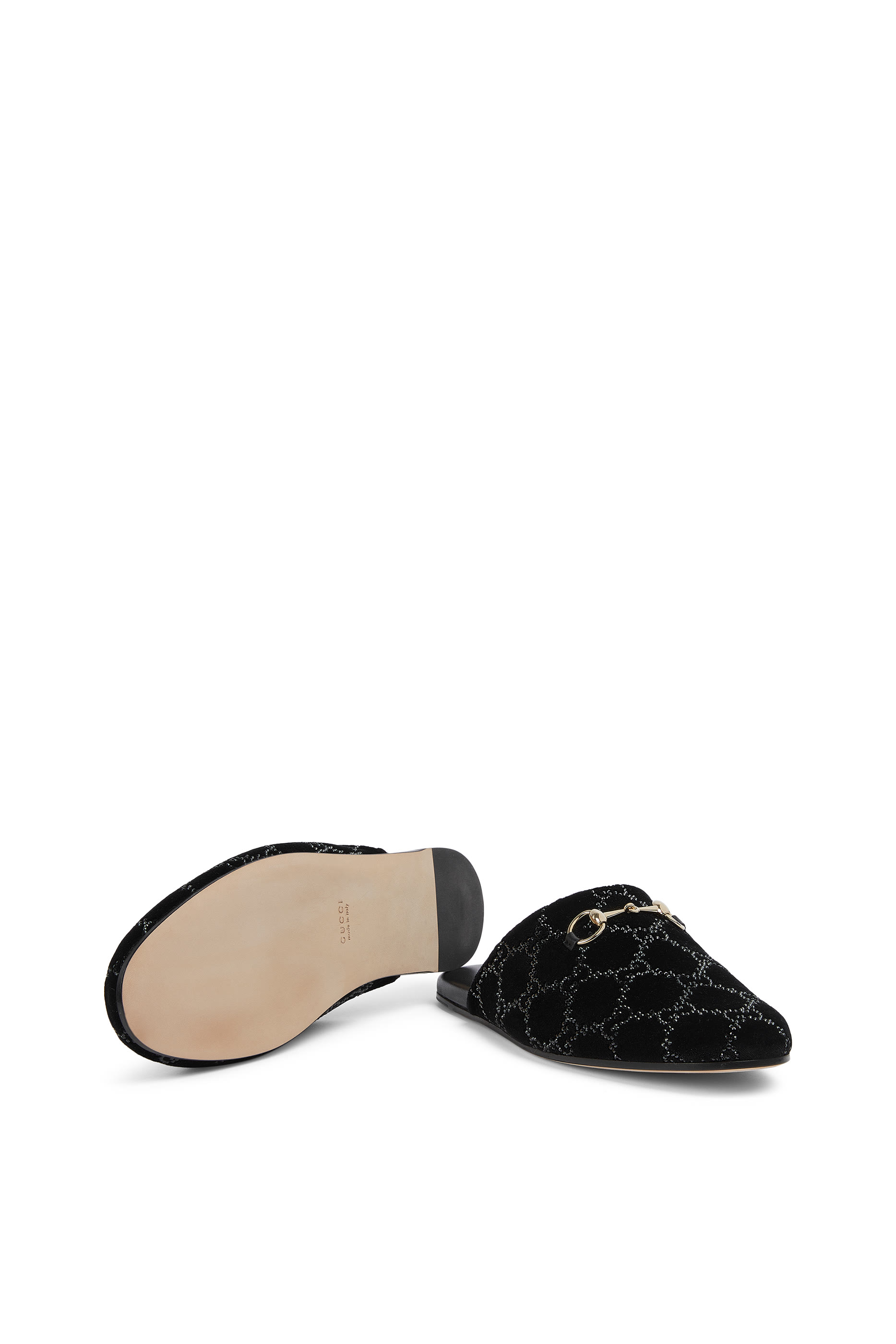 Horsebit GG Crystal Mules