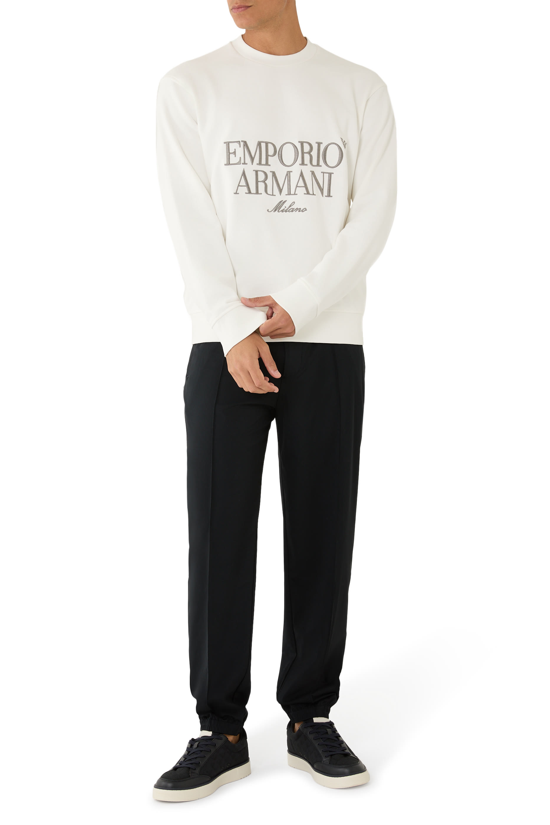 Embroidered Logo French Terry Jersey Sweatshirt