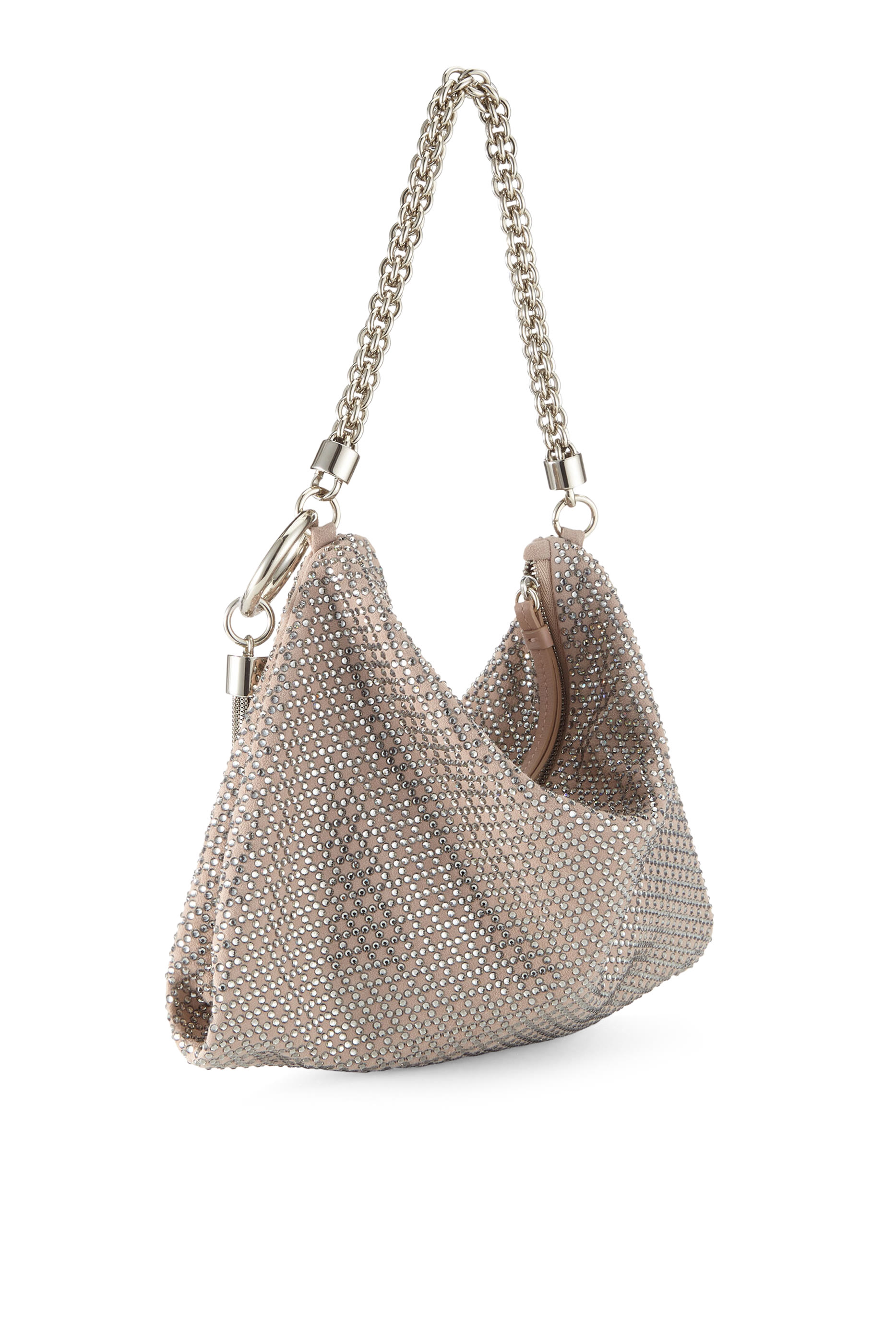 Callie Diamond Motif Suede Clutch Bag