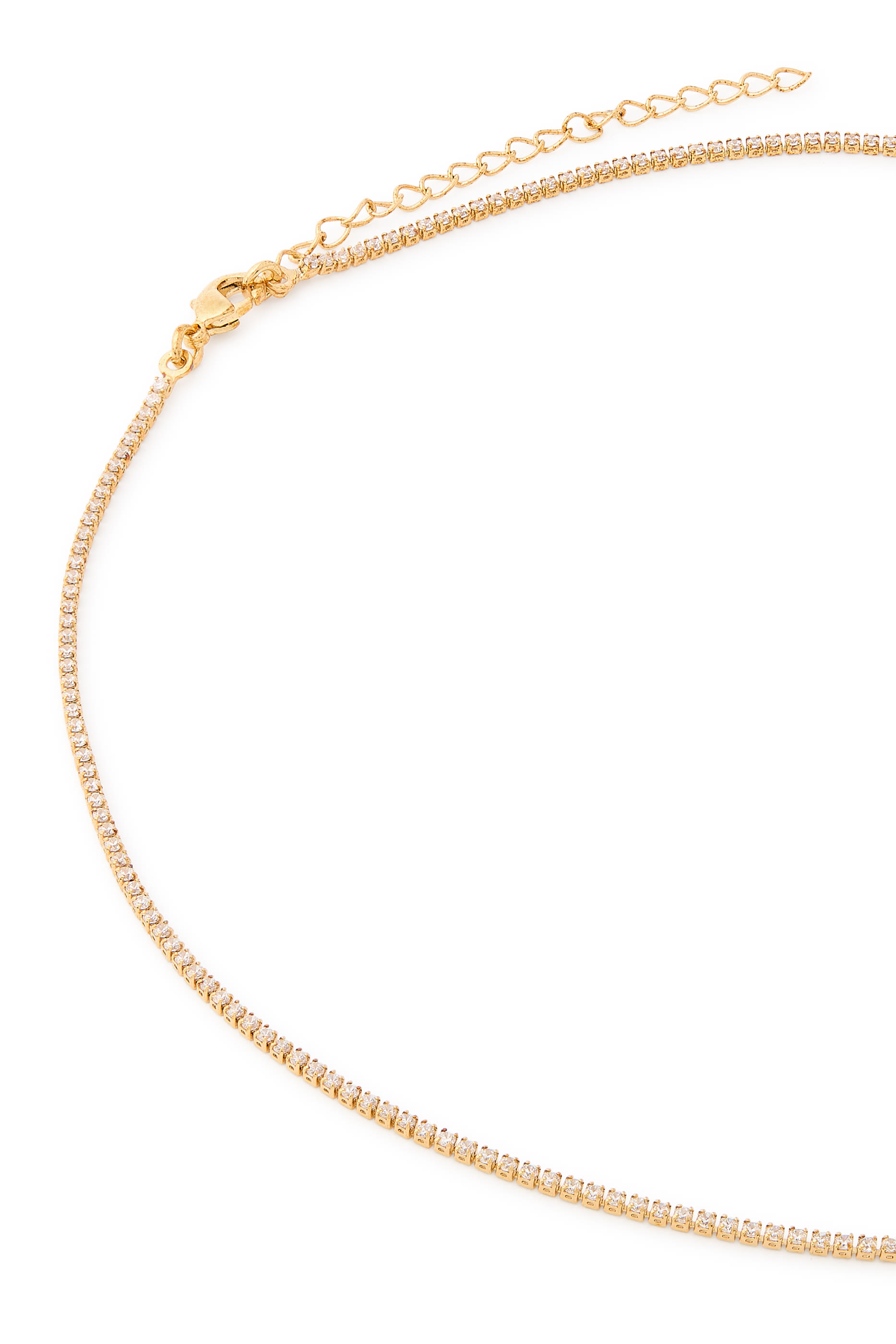 Micro Teeny Tiny Tennis Necklace