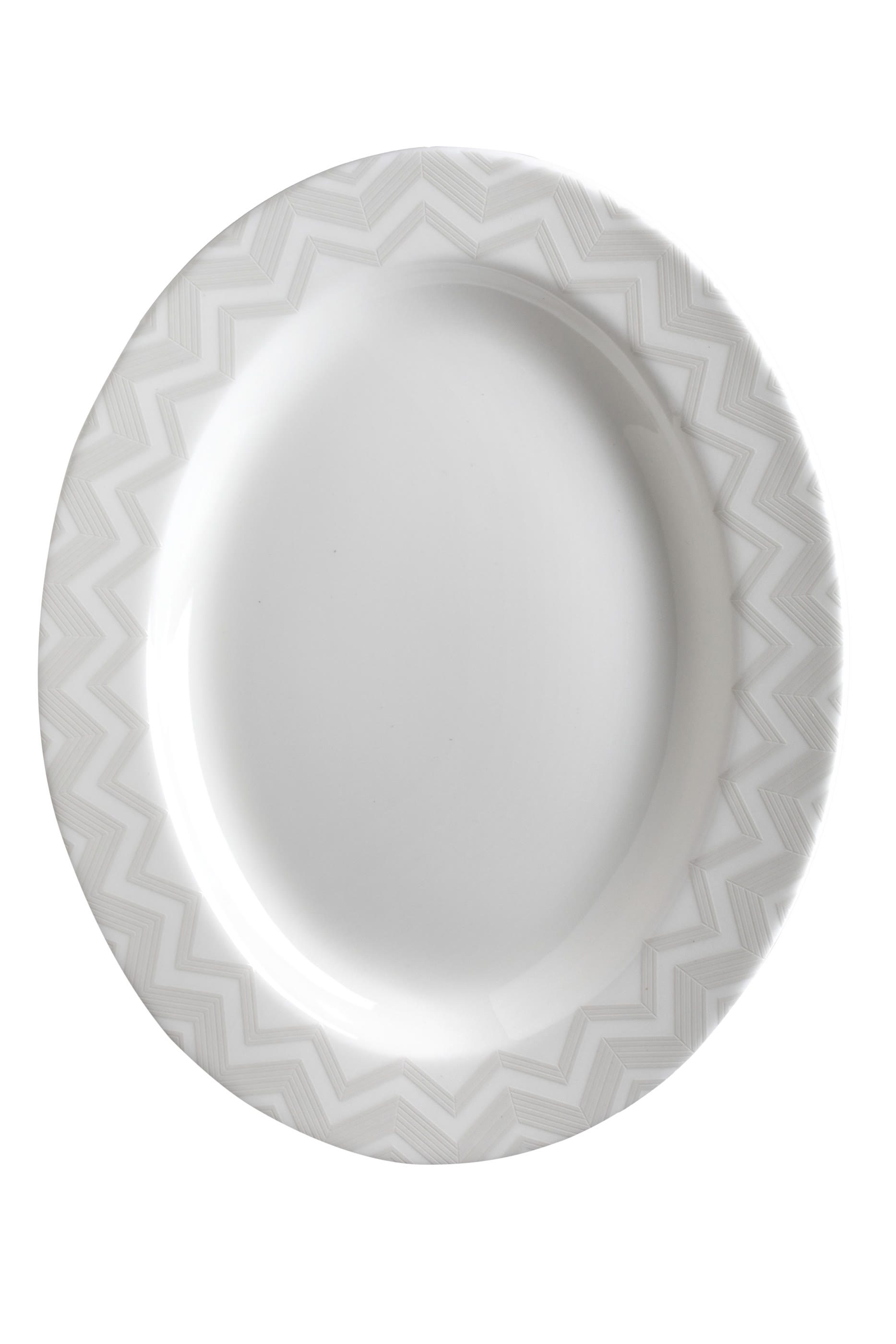 Zig-Zag Oval Platter