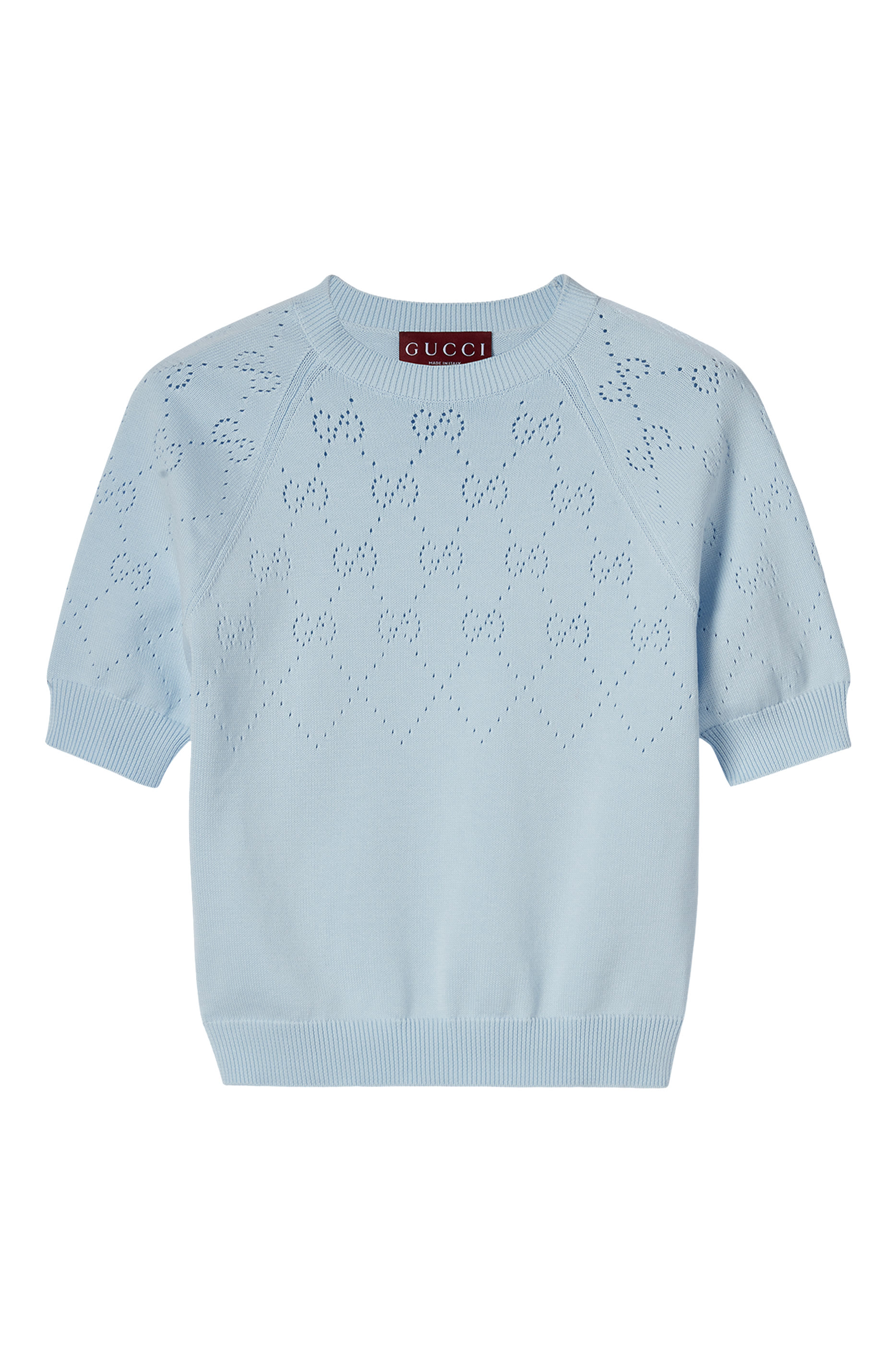 GG Cotton Crewneck Top
