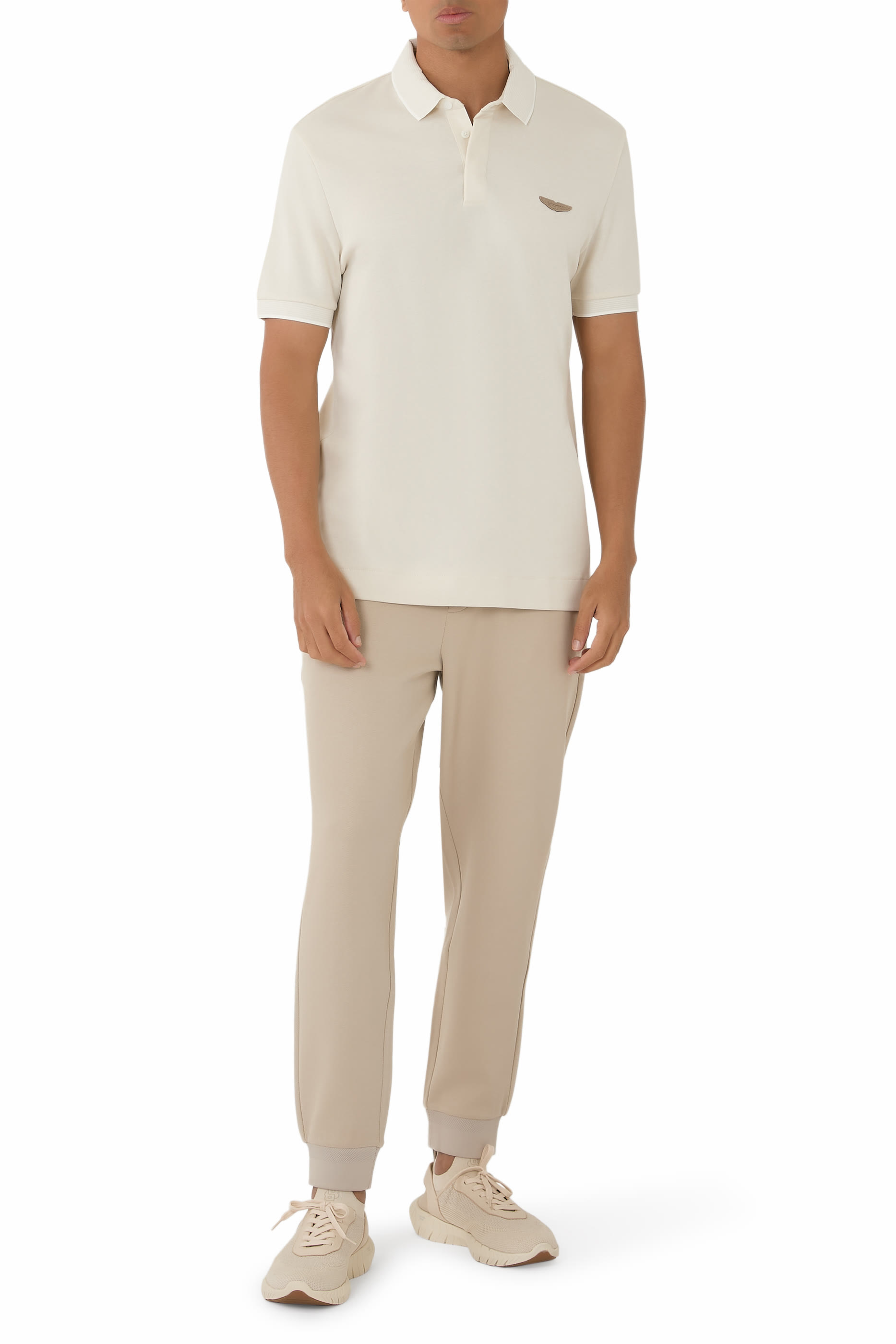 Regular Fit Cotton-Wool Piqu&eacute; Polo Shirt