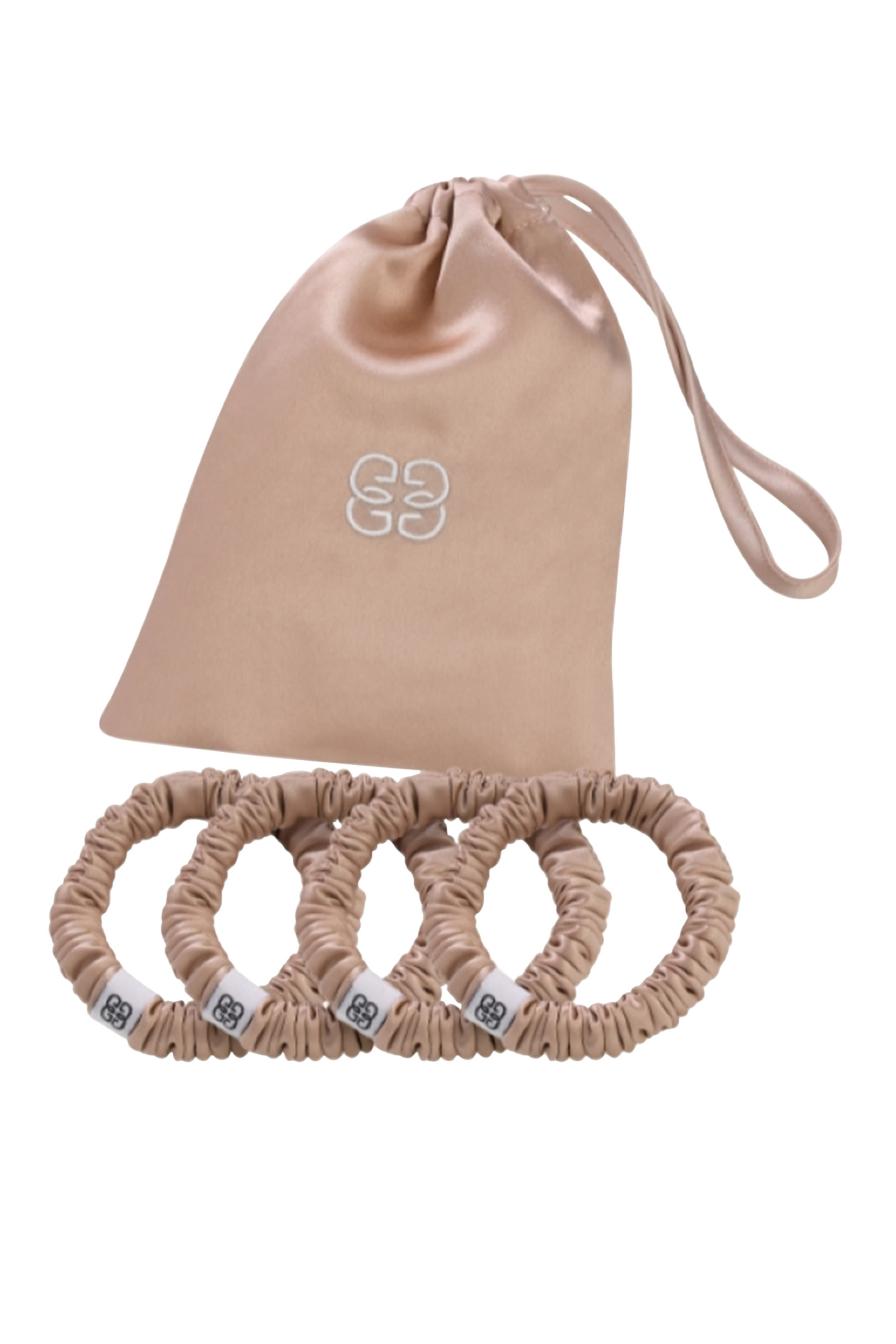 Silk Scrunchie, Set of 4