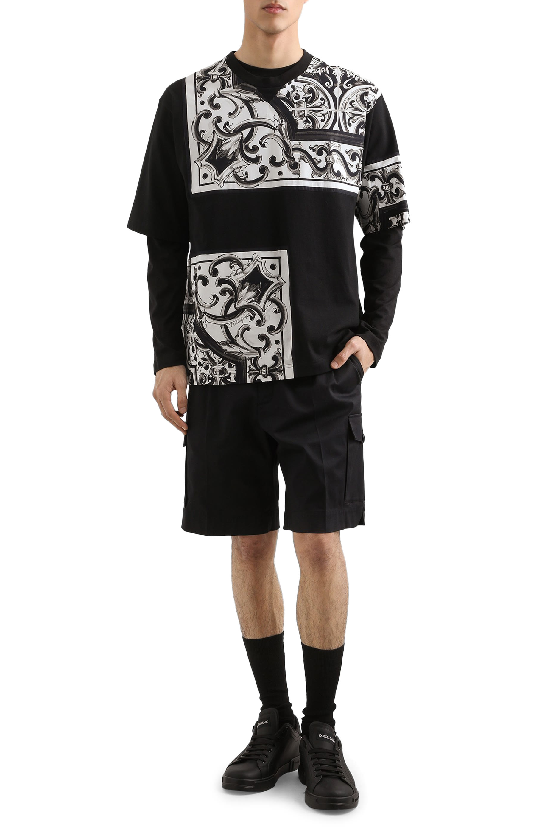 Cotton Gabardine Bermuda Shorts