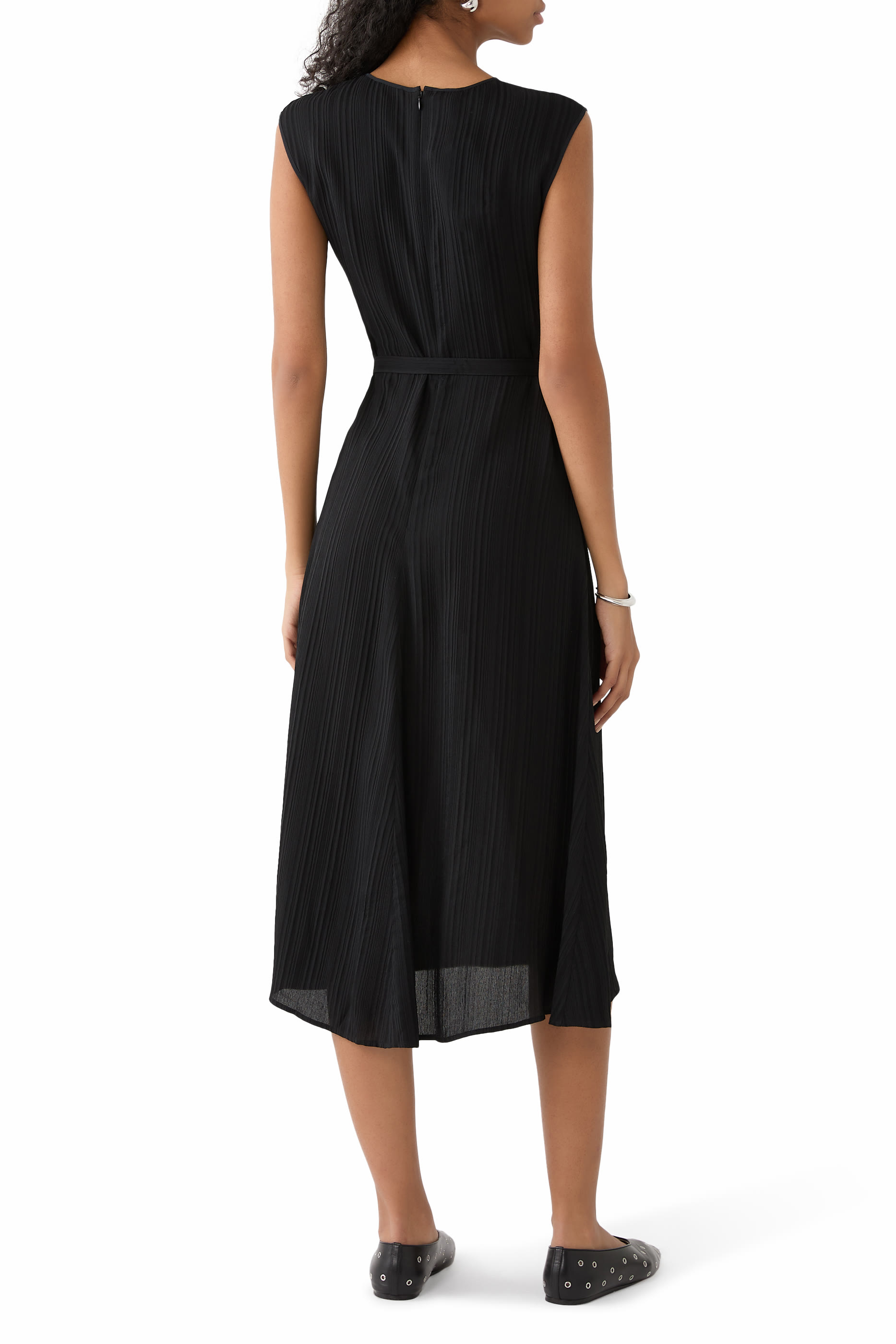 Garnier Pleat Jacquard Dress