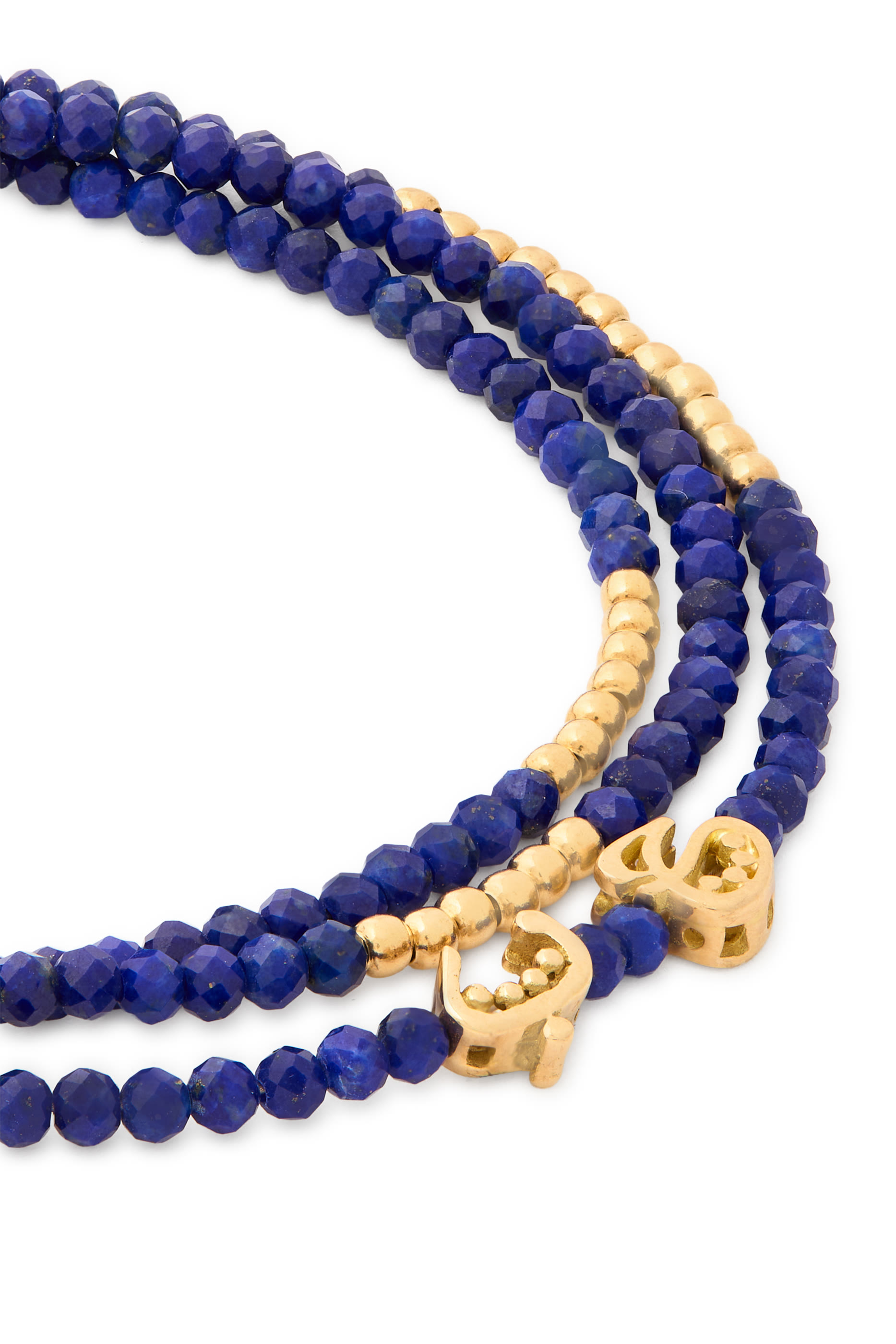 Wonders of Nature Wrap Around Bracelet, 18k Yellow Gold & Lapis Lazuli