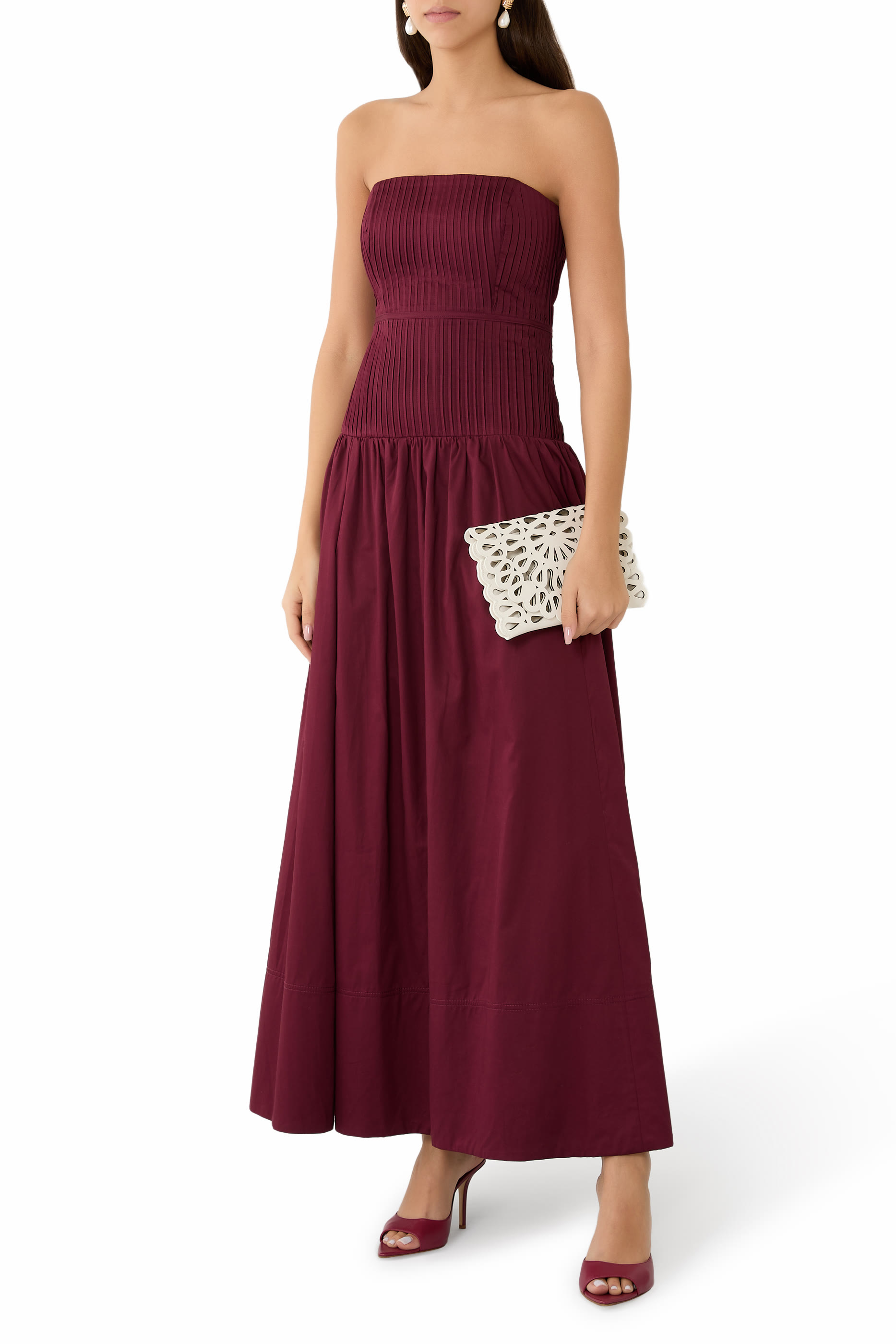  McCall Laser Cut Leather Clutch