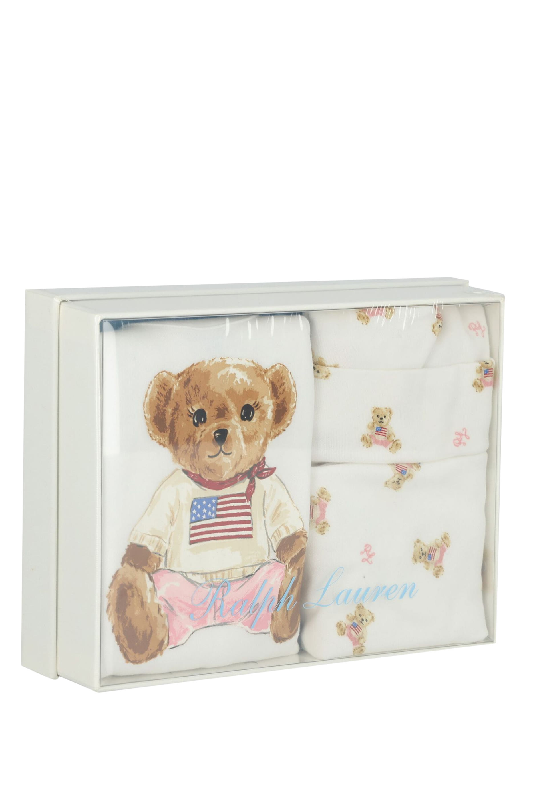 Kids Bear-Print Babygrow Set