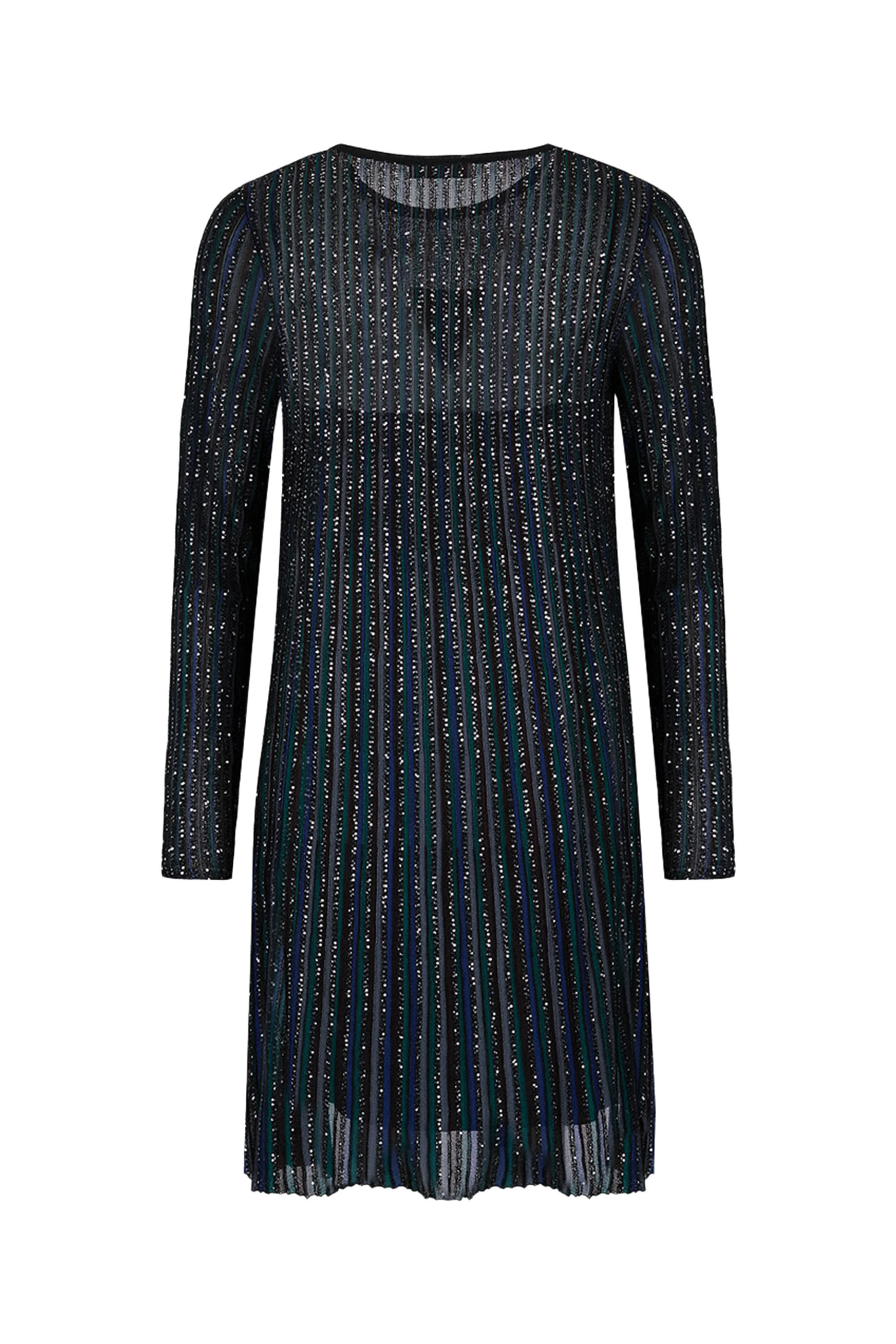 Pleated Sequin Dress