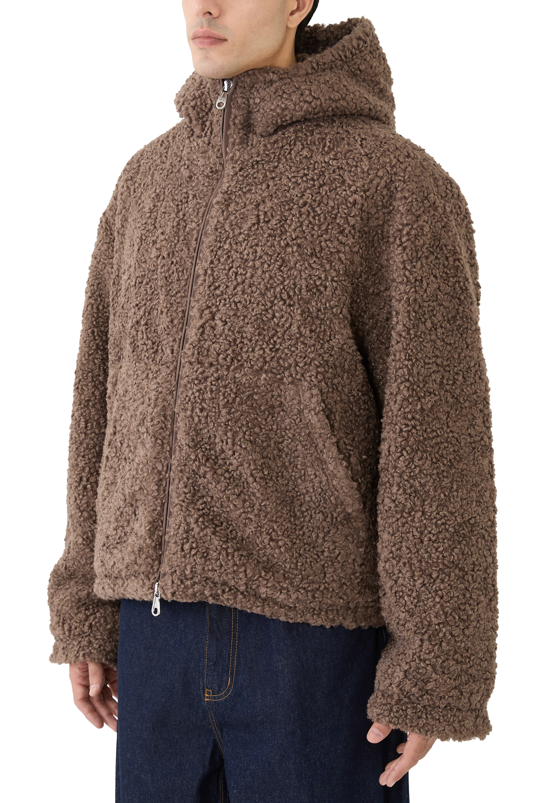 Zip-Through Hooded Fleece Sweatshirt