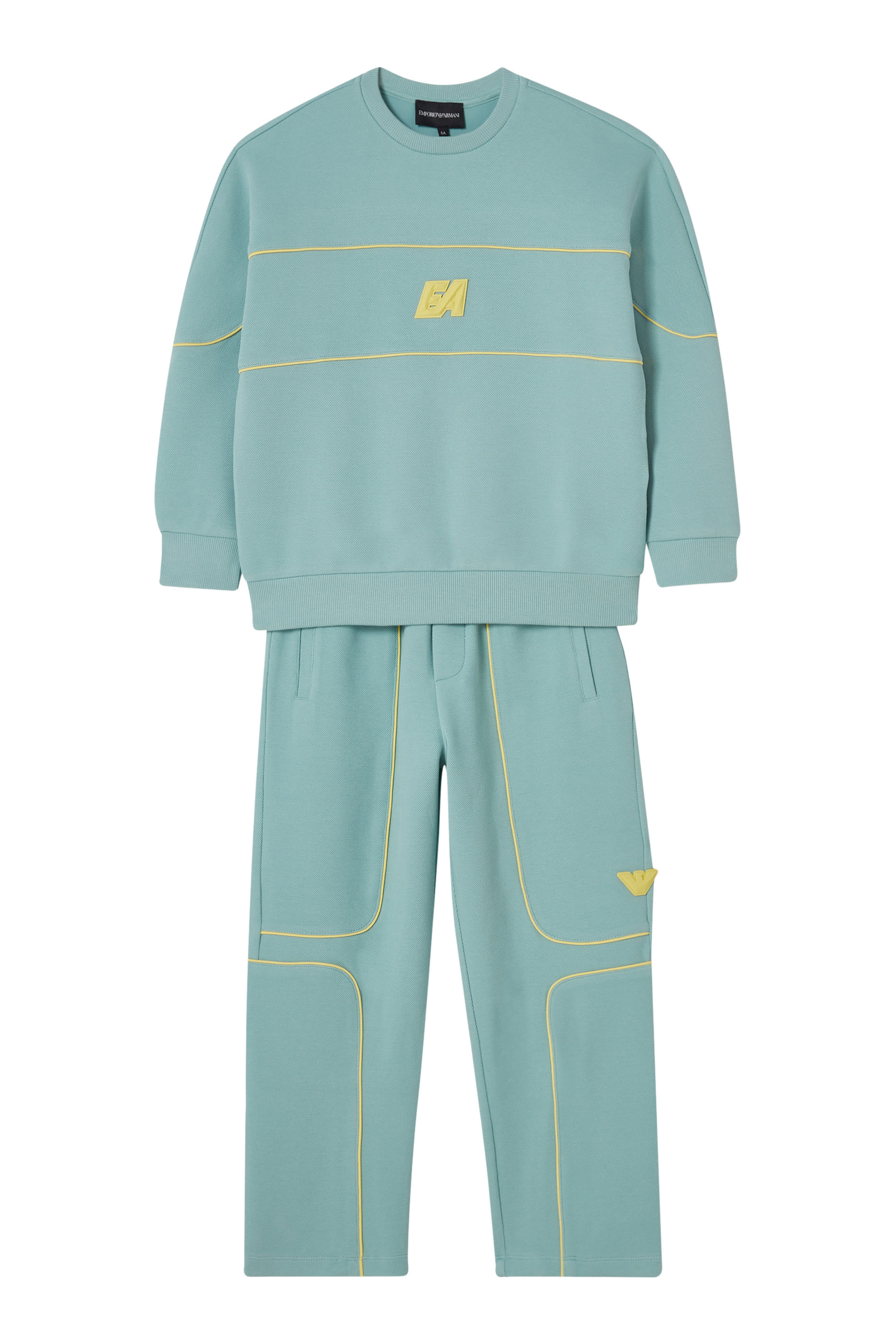 Kids Eagle Logo Piping Detail Trousers