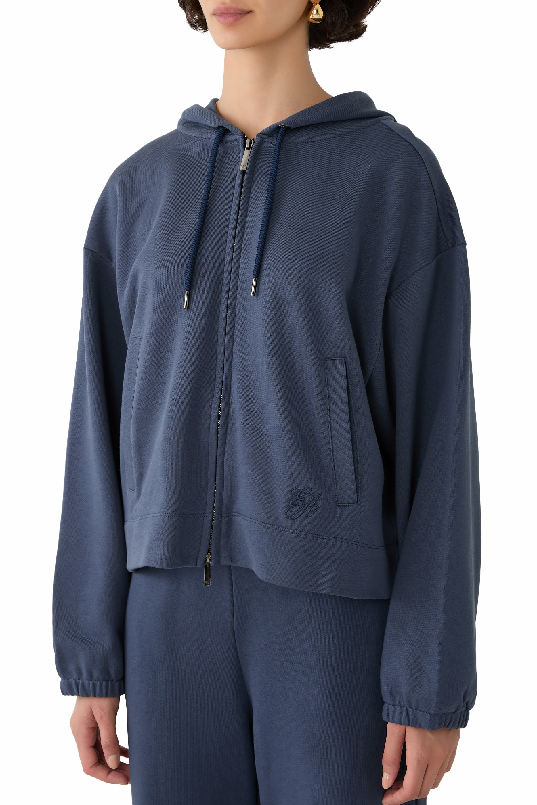 Drawstring Zip Hoodie