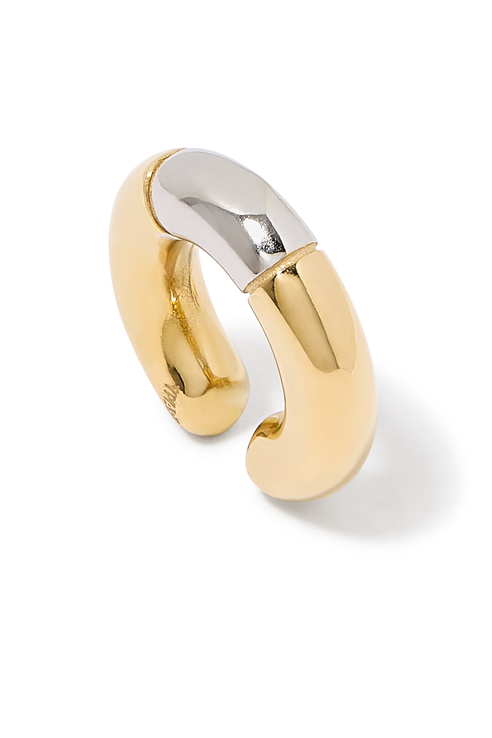 Bowie BI Two-tone Round Single Ear Cuff