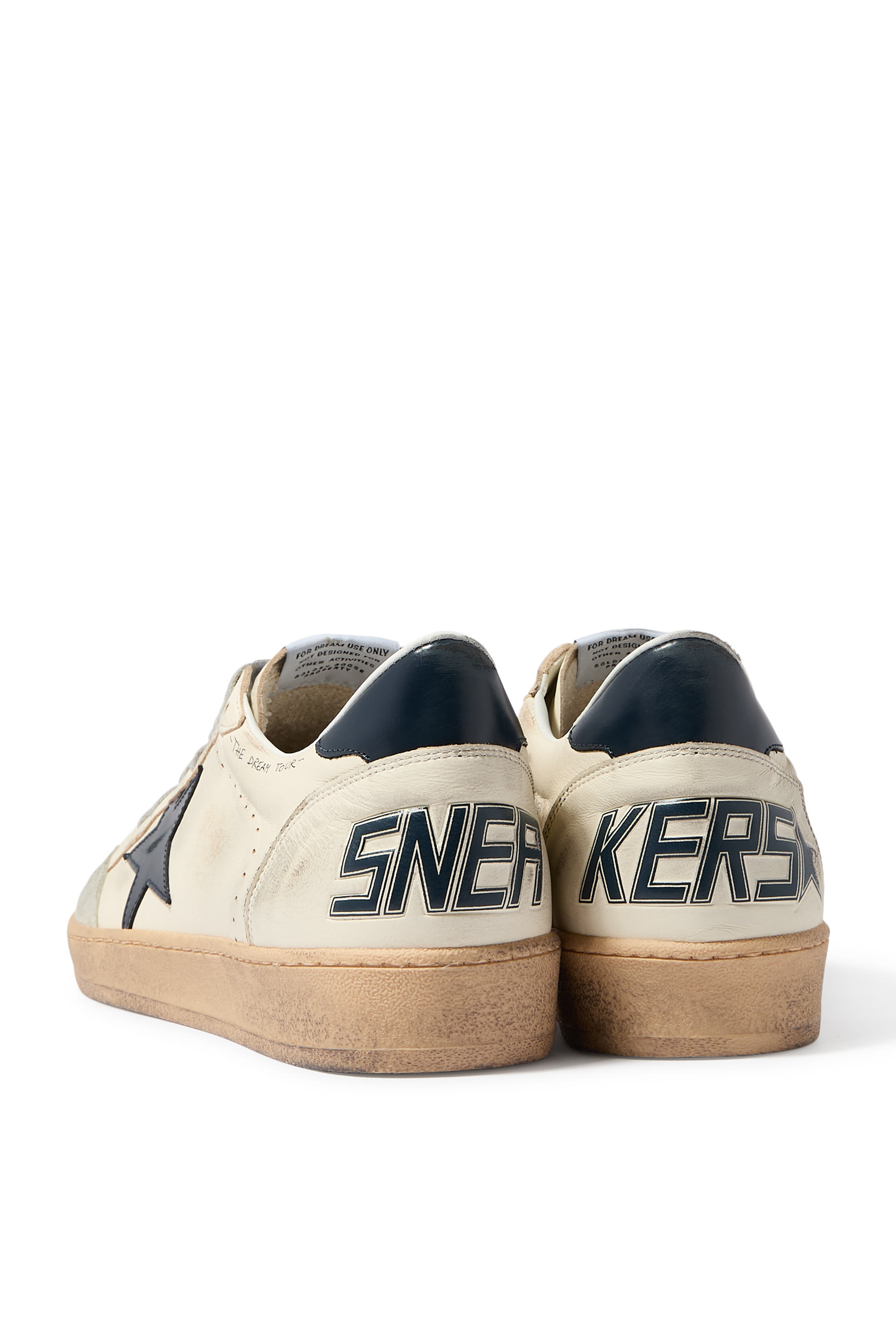 Ball Star Sneakers with Blue Star and Heel Tab