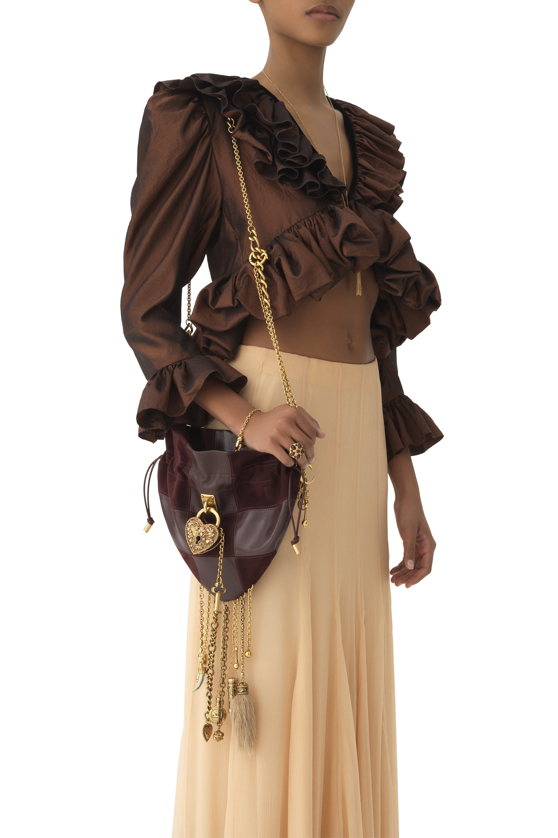  Fluid Maxi Skirt in Silk Mousseline